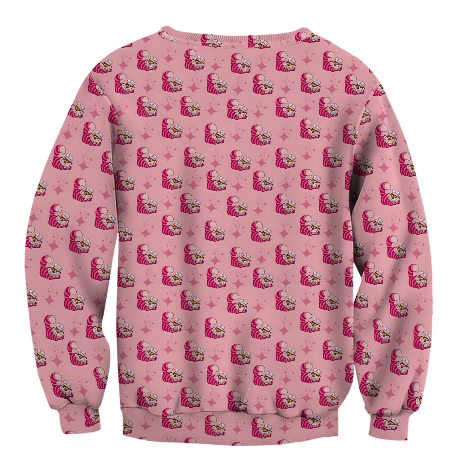 Cute Pink Mouse Print Nurse Scrubs - Funny Cartoon Animal Nursing Scrub Top For Women - Medical Uniform Gift For Healthcare Workers RN LPN CNA