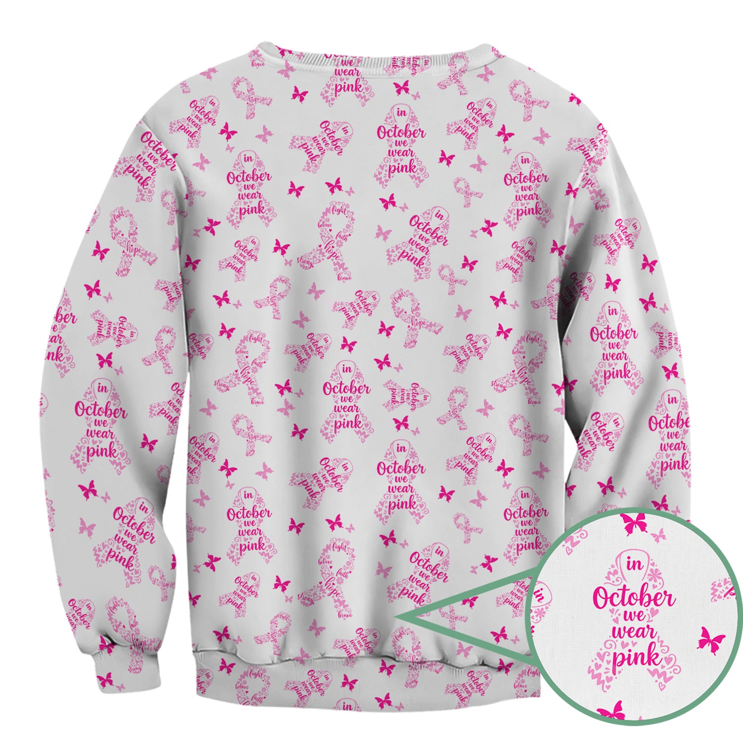 Personalized Breast Cancer Awareness Scrub Top - Supportive October Uniform for Nurses - Gift for RN, CNA, LPN