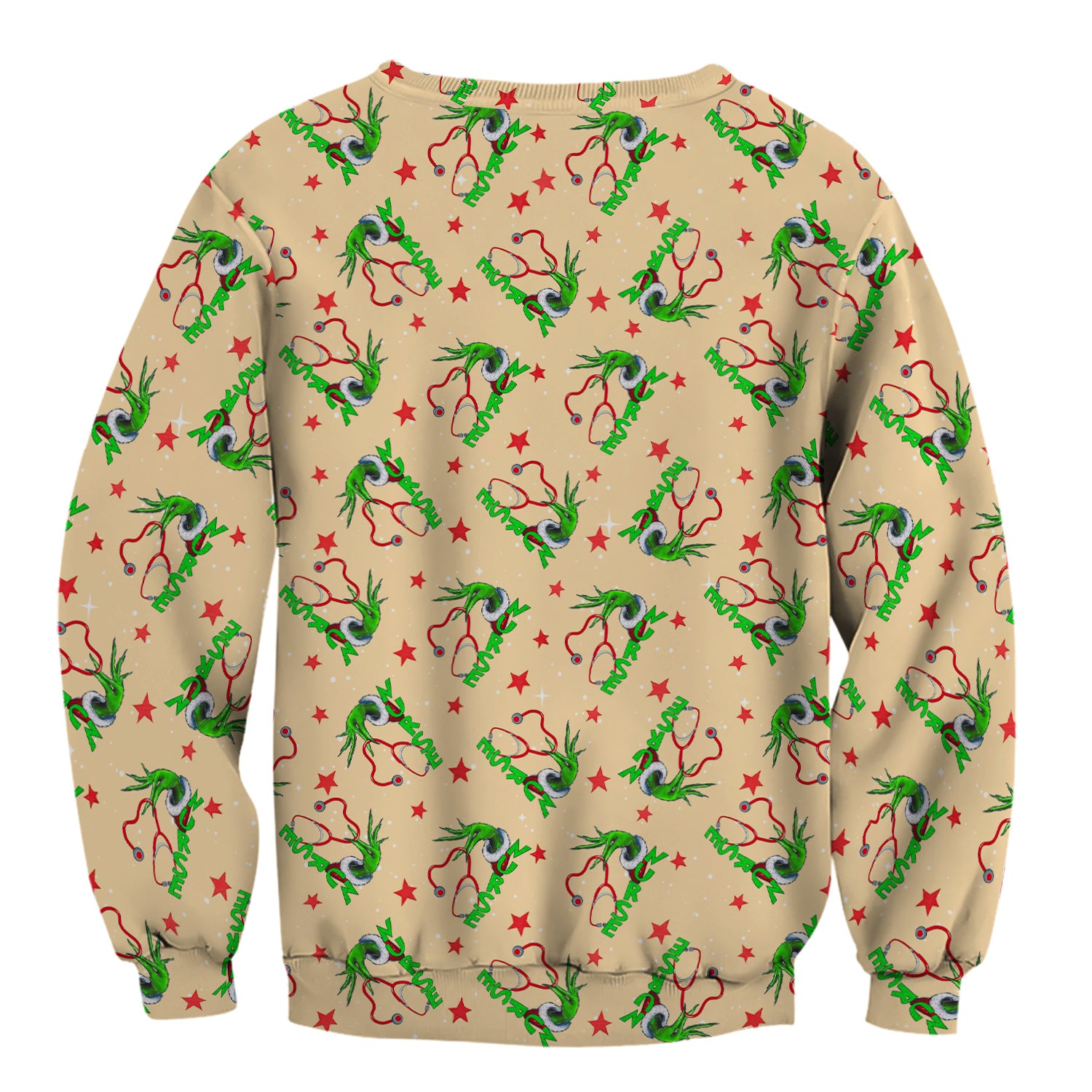 Custom Nurse Grinch Scrub Top - Funny Christmas Top for Women - Gift for RN LPN CNA Nursing