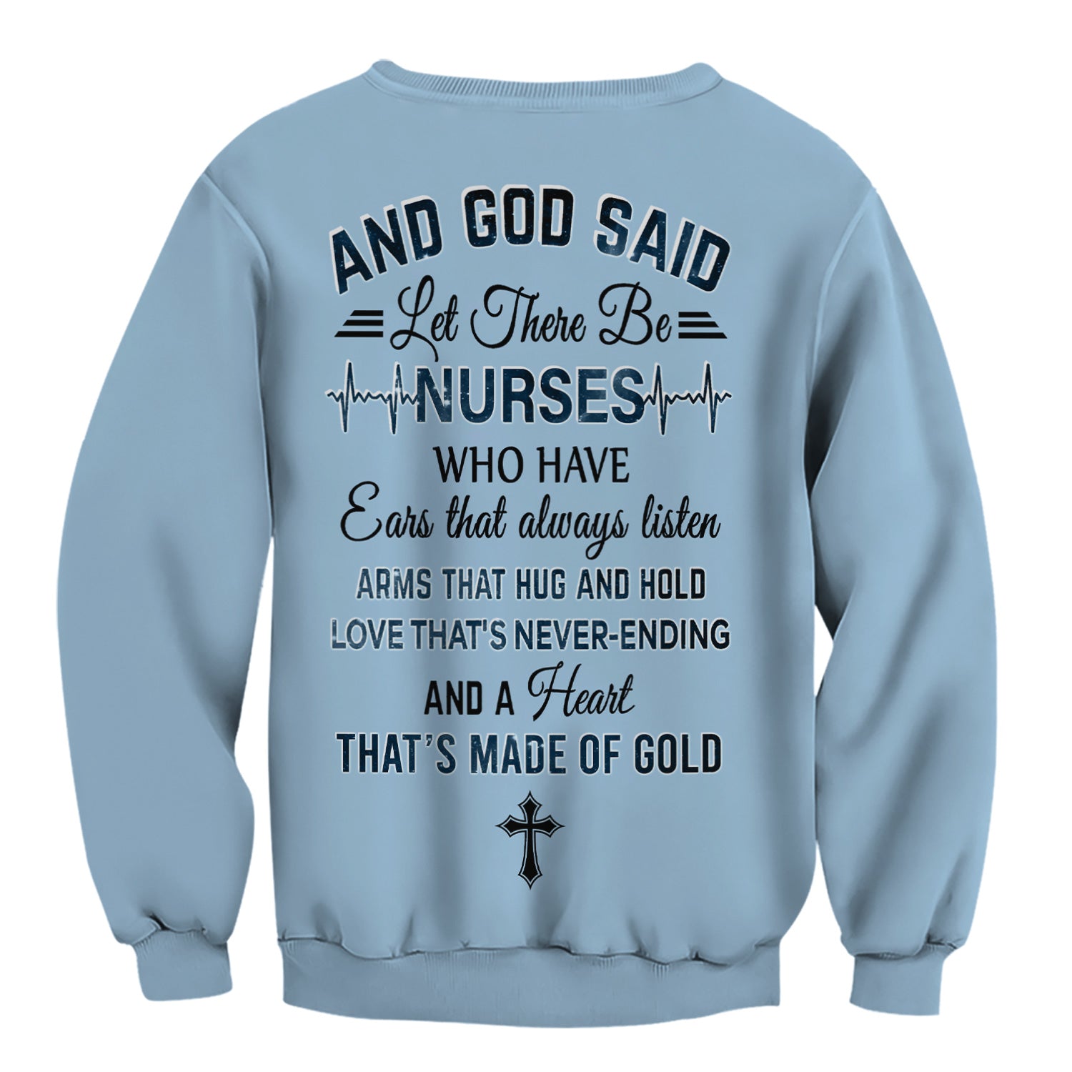 Personalized Nurse Love T-Shirt - Floral Stethoscope Galaxy Design - Custom Gift for RN LPN CNA Healthcare Workers