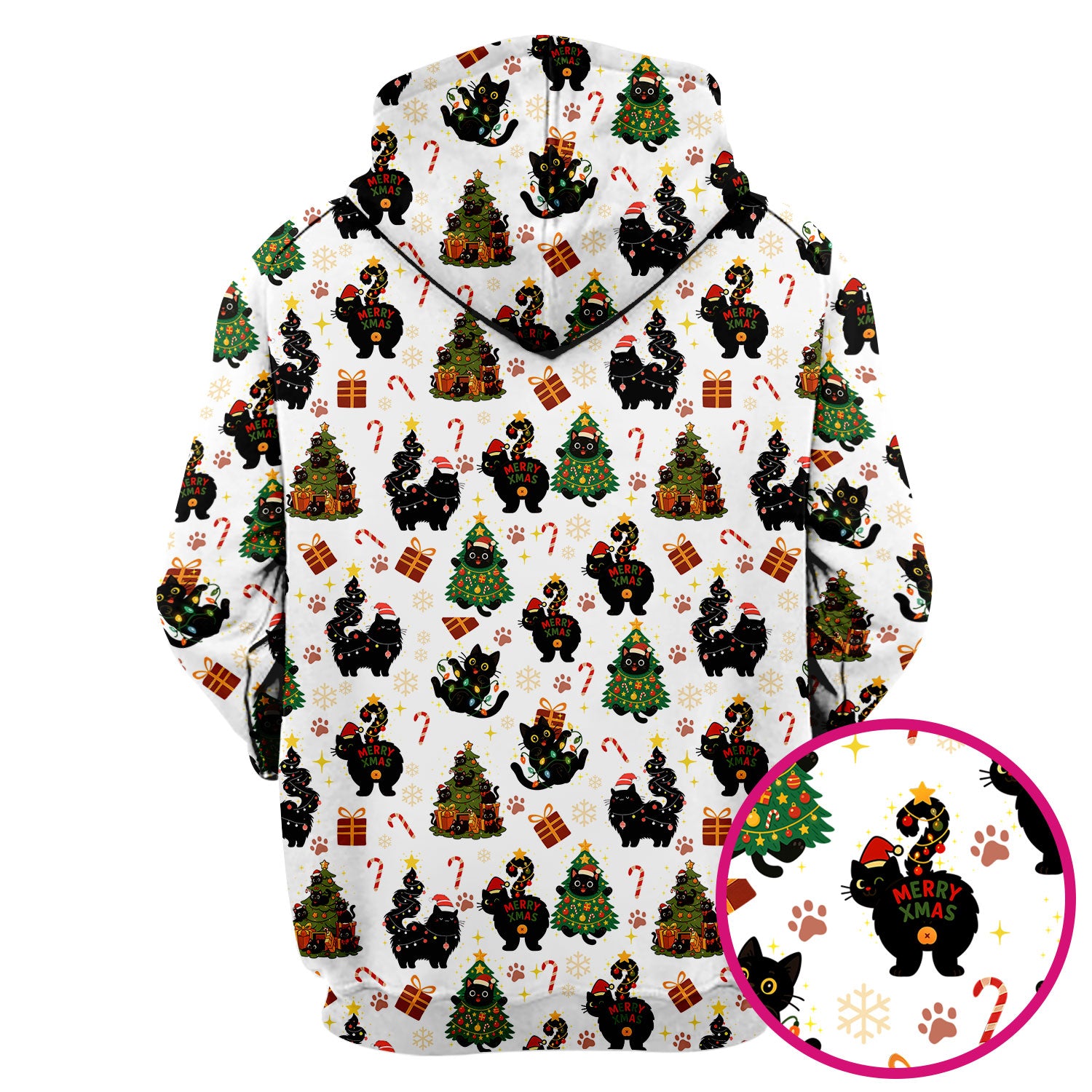 Funny Cat Print Nurse Scrub Top - Christmas Medical Shirt for Women & Men - Cute Holiday Gift Idea for RN CNA Doctor Scrubs