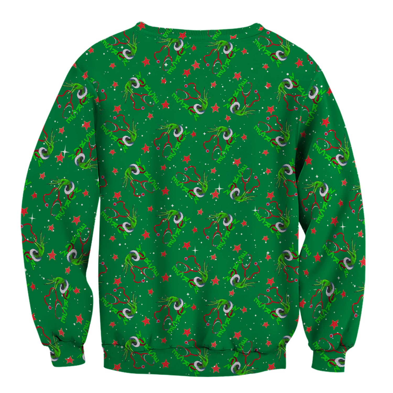 Custom Nurse Grinch Scrub Top - Funny Christmas Top for Women - Gift for RN LPN CNA Nursing