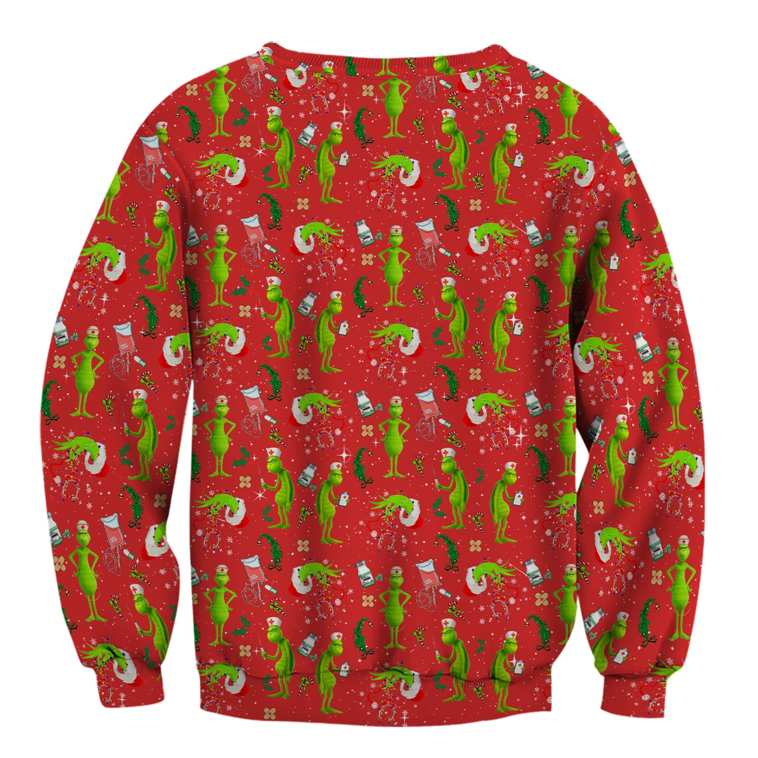 Funny Grinch Scrub Top - Christmas Nurse Shirt for Women - Multiple Color Options CNA RN LPN Gift
