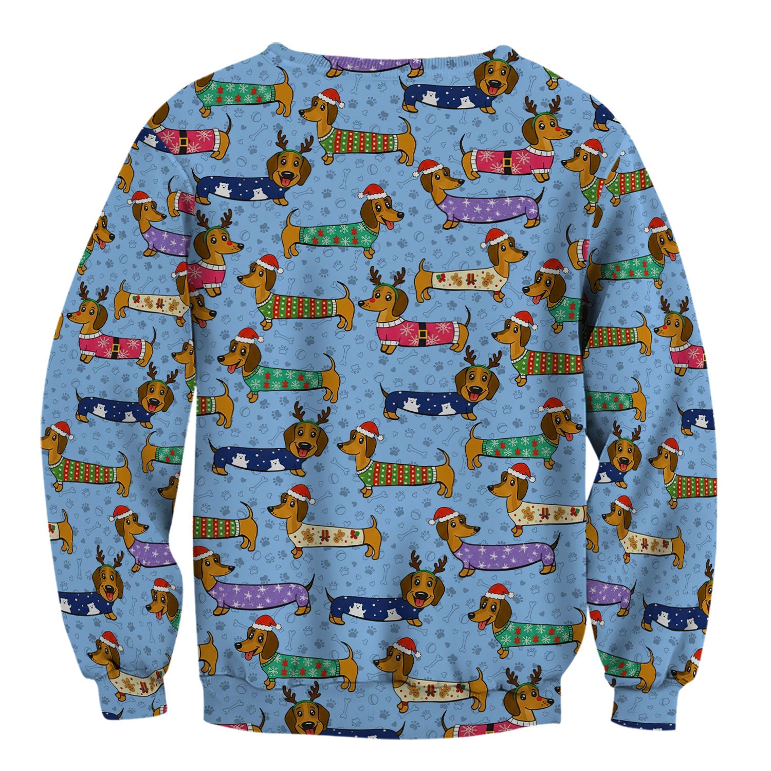 Funny Dachshund Dog Christmas Scrub Top for Nurses - Holiday Reindeer Wiener Dog Shirt - Cute Vet Tech Uniform Gift