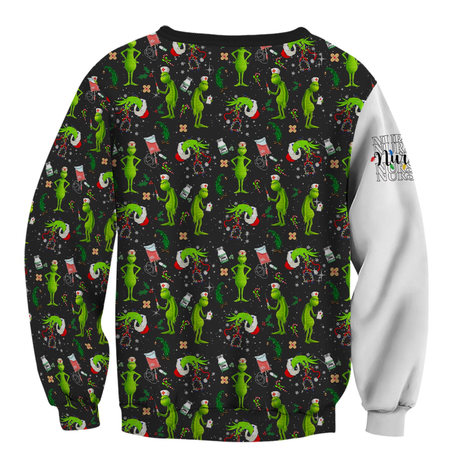 Custom Grinch Nurse Scrub Top Multi Color - Feeling Extra Grinchy Today Christmas Scrub Shirt - Funny Holiday Nursing Workwear