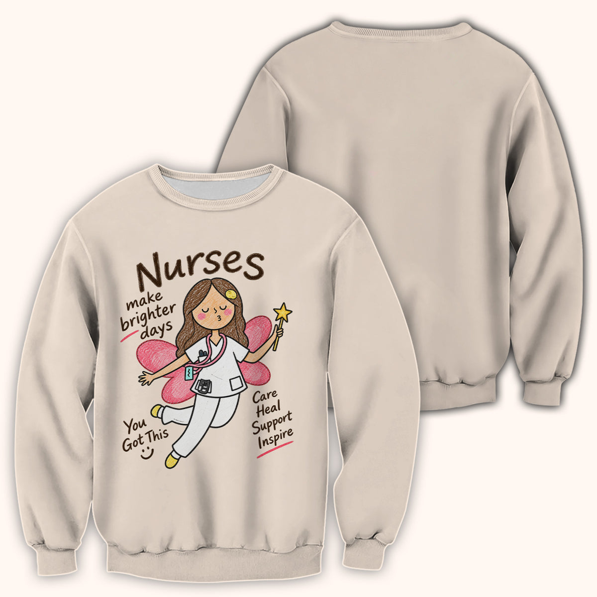 Nurses Make Brighter Days Fairy T-Shirt