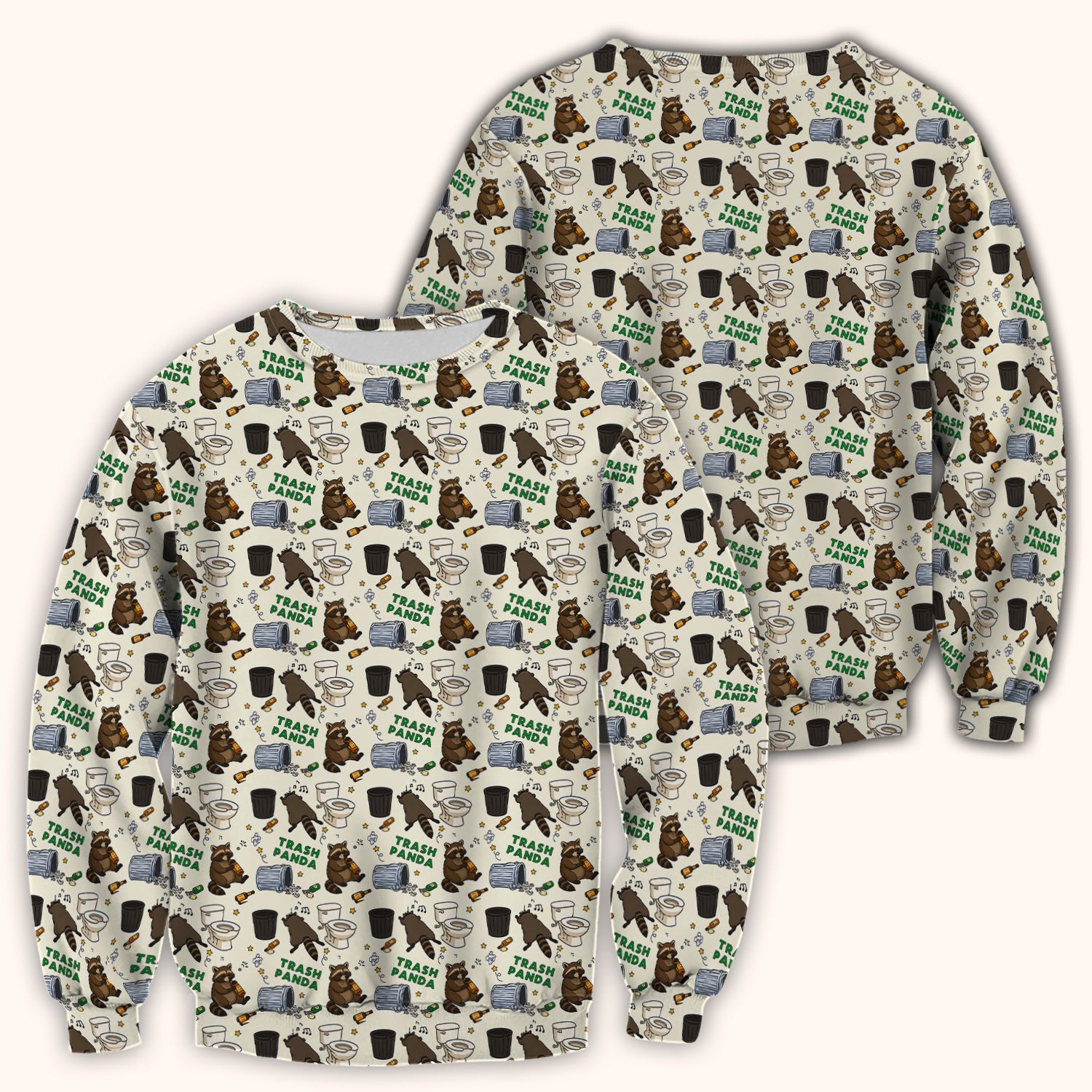 Funny Trash Panda Raccoon Scrub Top, Comfortable Scrubs for Nurses
