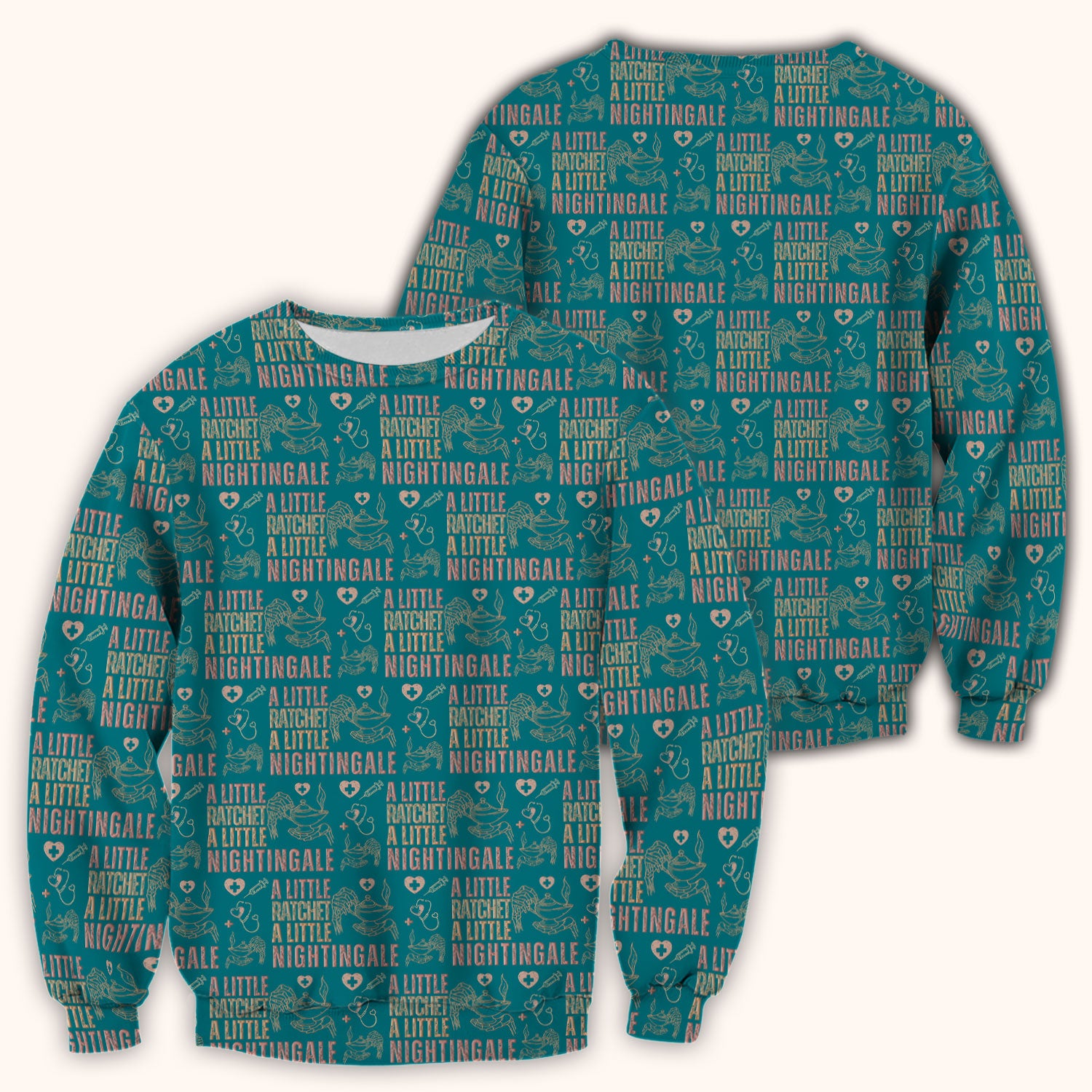 A Little Ratchet A Little Nightingale Nurse Scrub Top, Breathable Fabrics Nursing Uniform