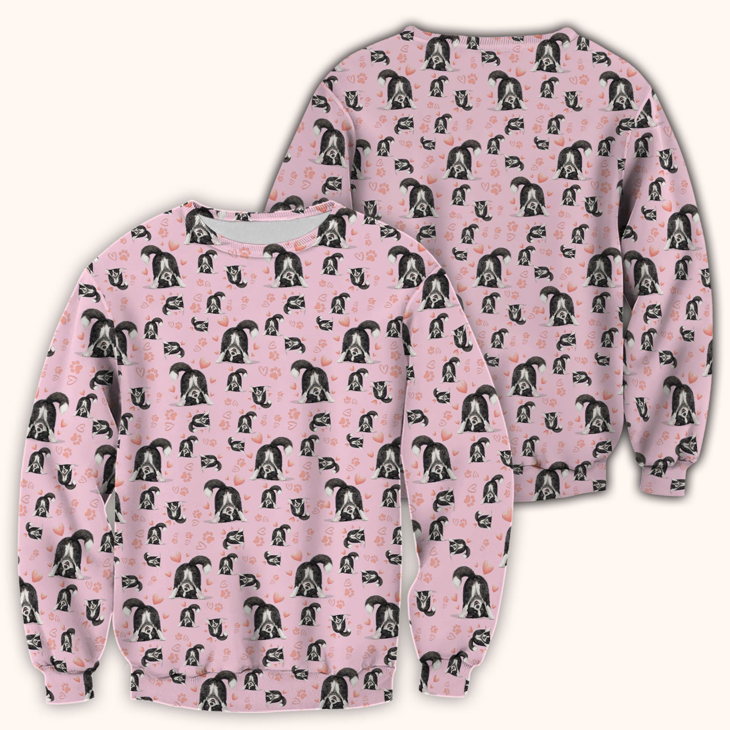 Cute Puppy Heart Medical Pattern Scrub Top, Comfortable Scrubs for Nurses