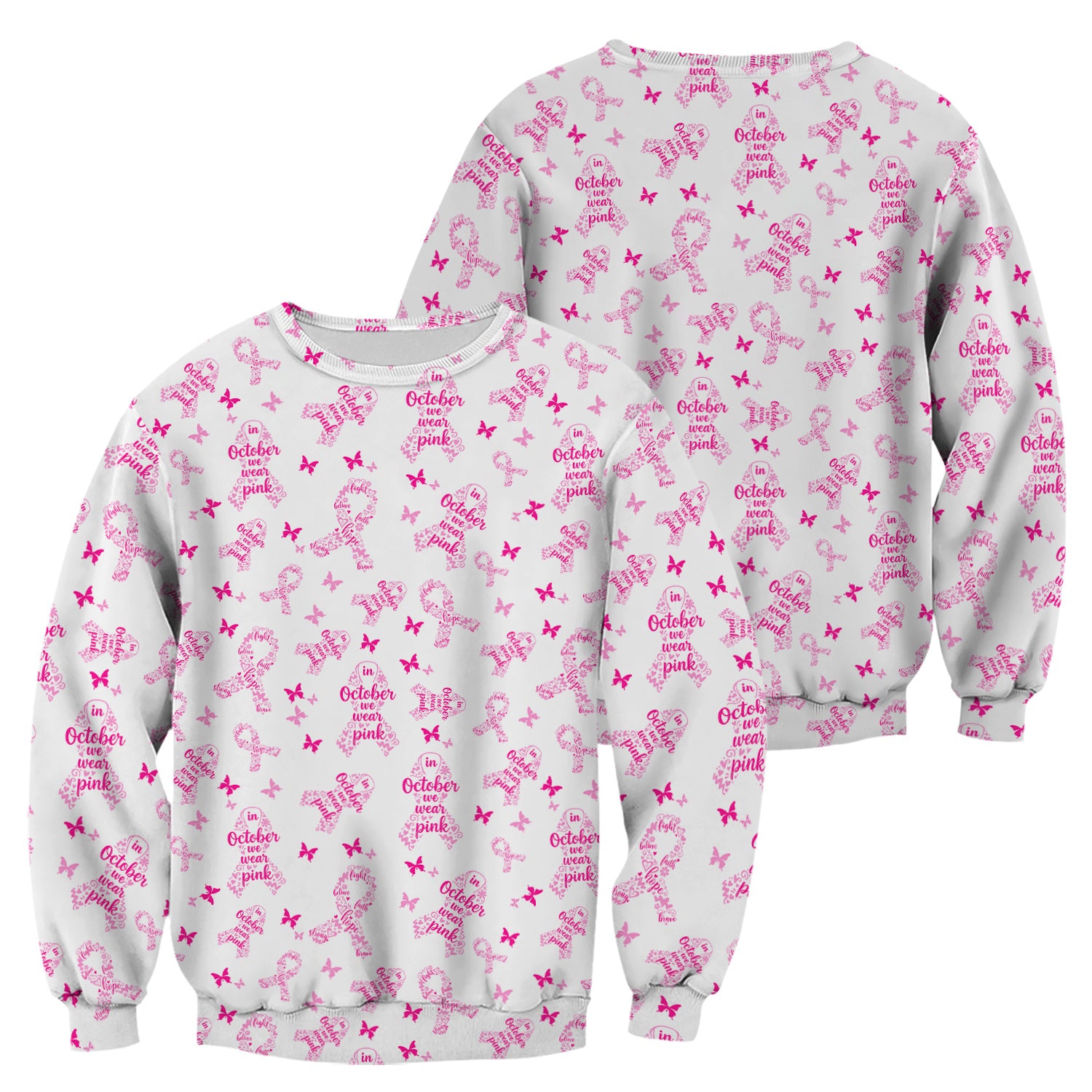 Personalized Breast Cancer Awareness Scrub Top - Supportive October Uniform for Nurses - Gift for RN, CNA, LPN