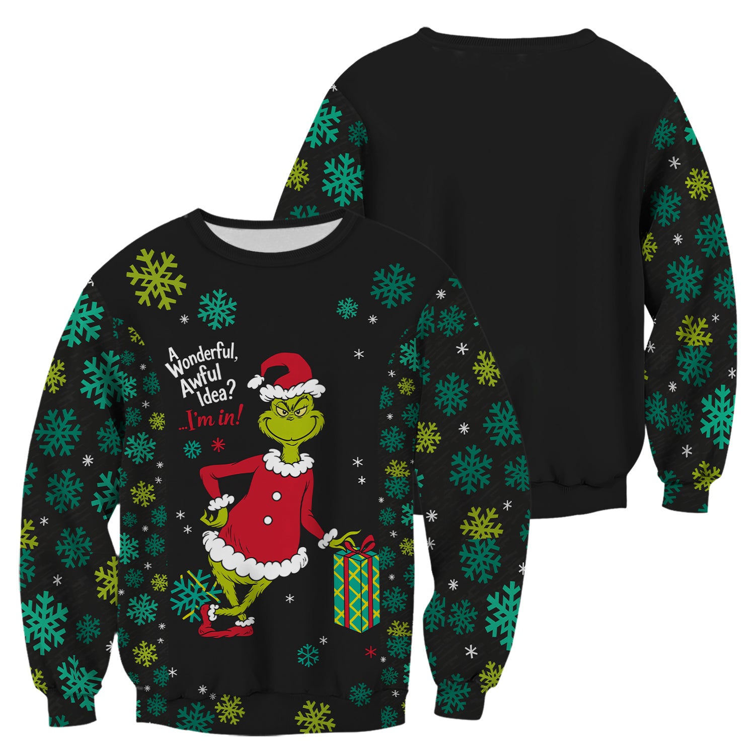 Funny Grinch Christmas Scrub Top - Holiday Medical Uniform for Women - Xmas Gift for RN LPN CNA