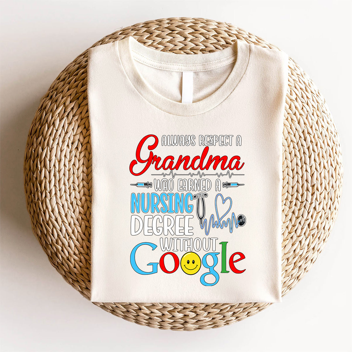 Funny Nursing Grandma Shirt, Respect Grandma Nurse Tee, RN LPN CNA Gift