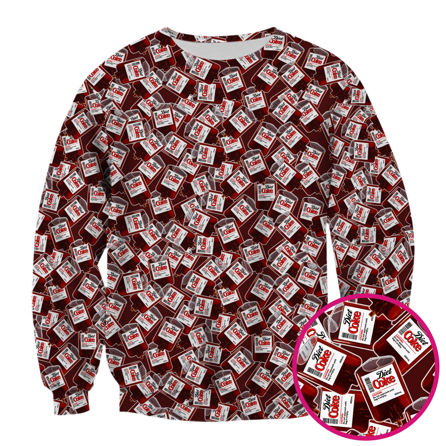 Vintage Soda Bottle Print V Neck Scrub Top for Nurses, Red Medical Uniform