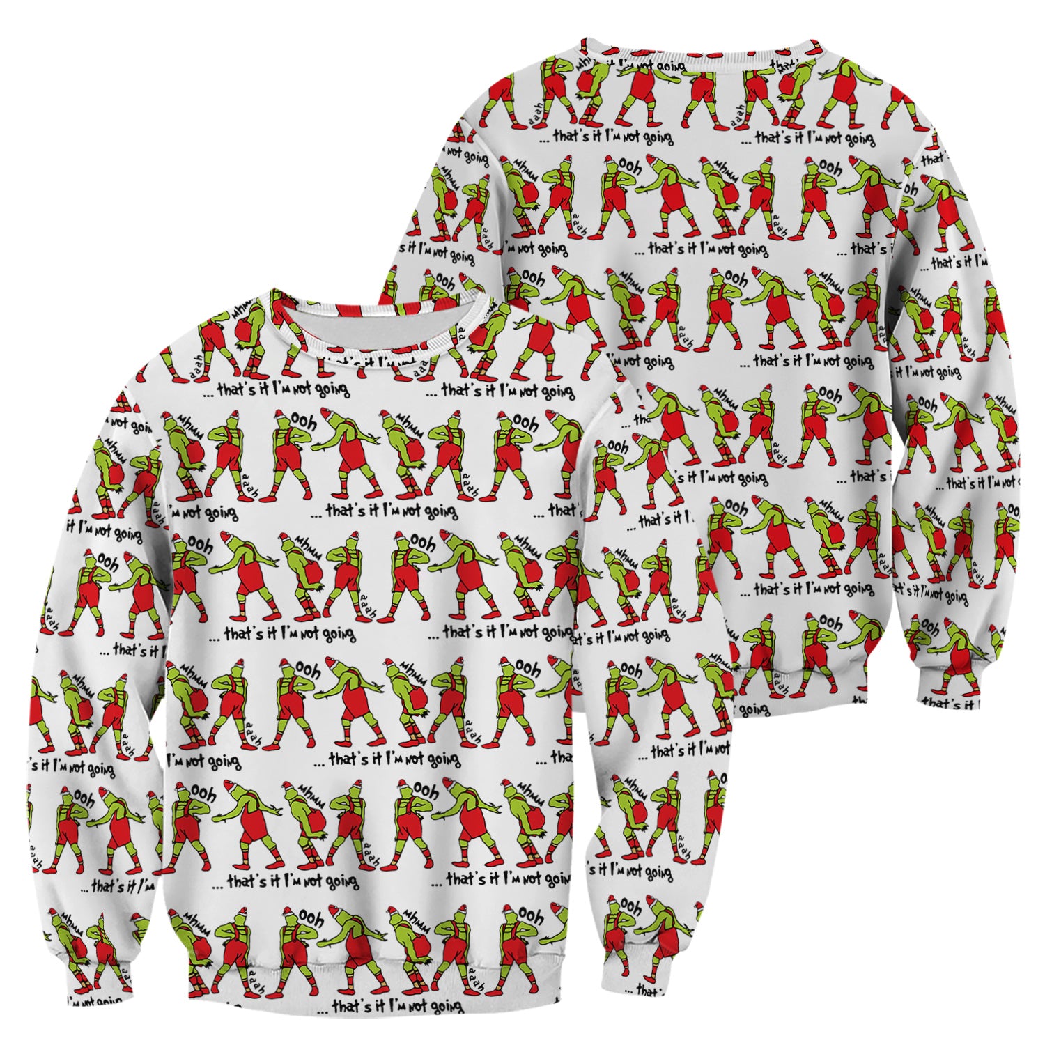 Funny Grinch Nurse Scrub Top - That’s It I’m Not Going RN LPN CNA Gift - Nurse Appreciation Gift