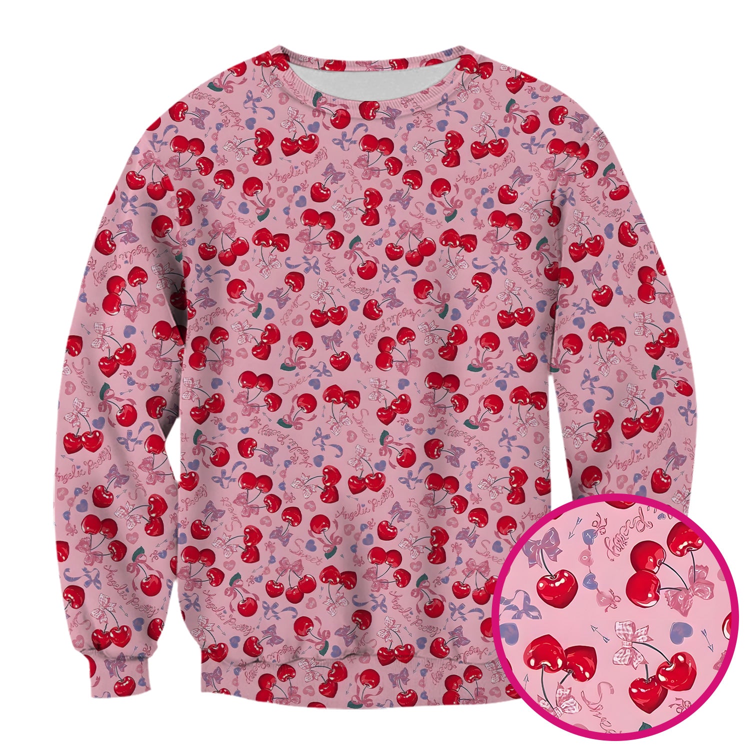 Cherry Blossom Scrub Top, Sweet Pink Nursing Uniform For Women
