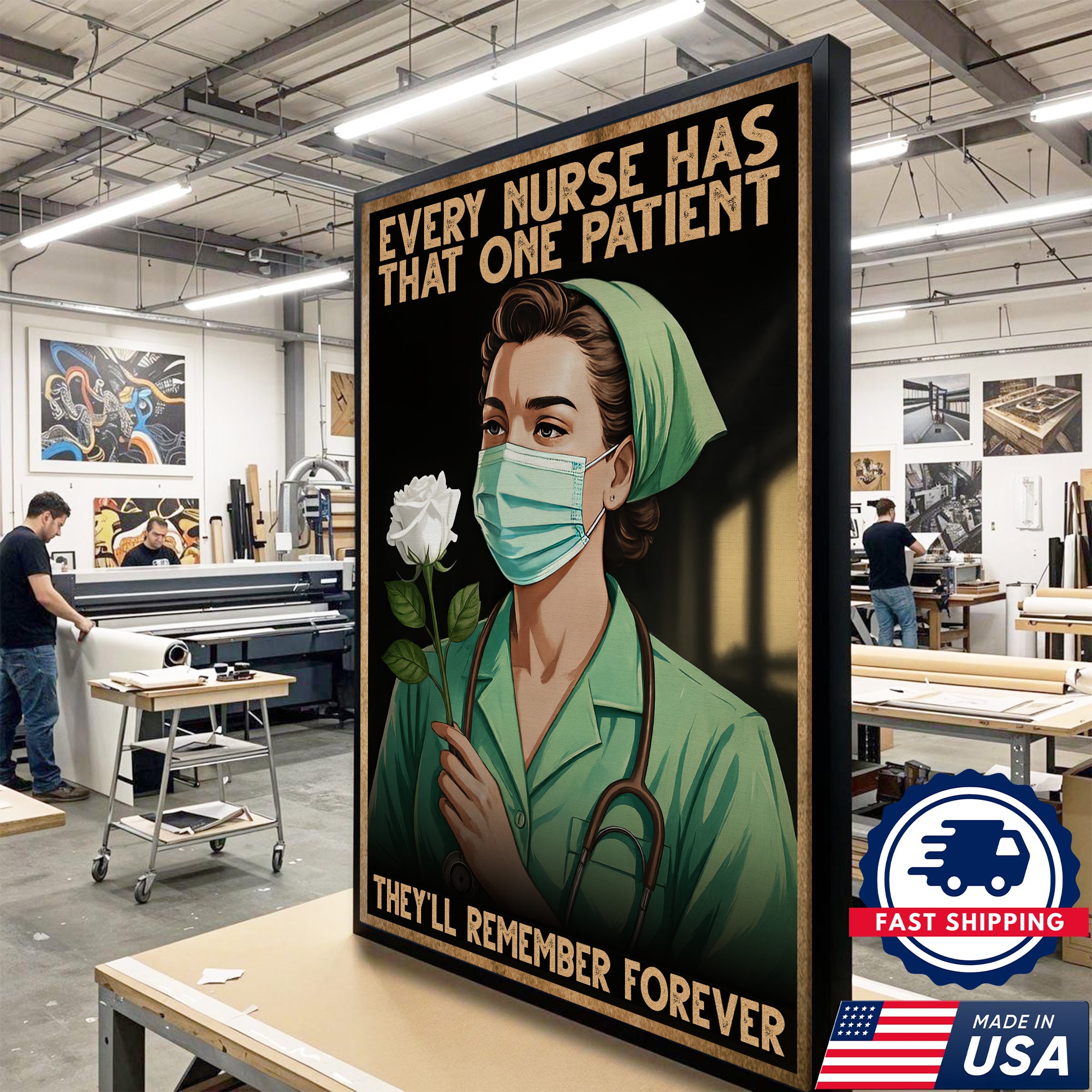 Every Nurse Has That One Patient Canvas Wall Art - Nursing Room Decoration - Inspirational Medical Decor Made in USA