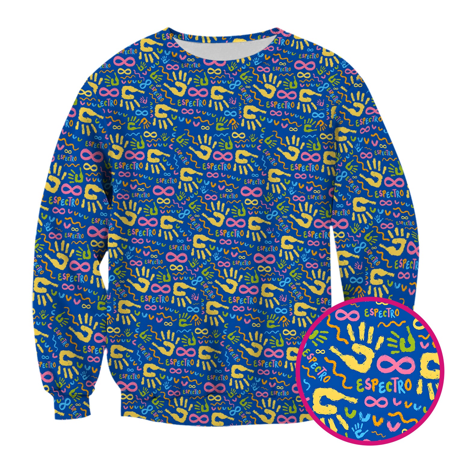Autism Awareness Infinity Handprint Scrub Top, Comfortable Scrubs for Nurses