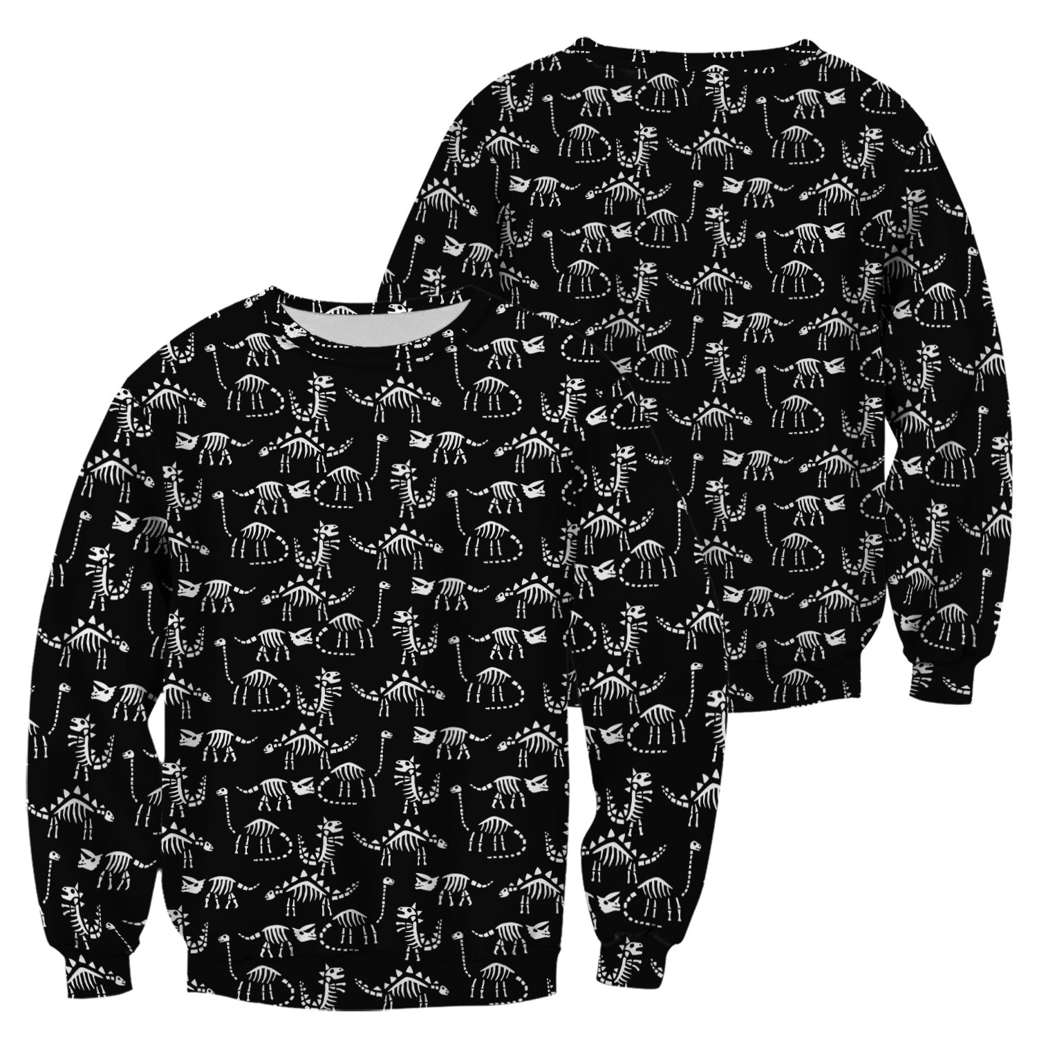 Funny Dinosaur Skeleton Scrub Top - Cute Dino Fossil Pattern Graphic Design - RN LPN CNA Healthcare Workers Gift