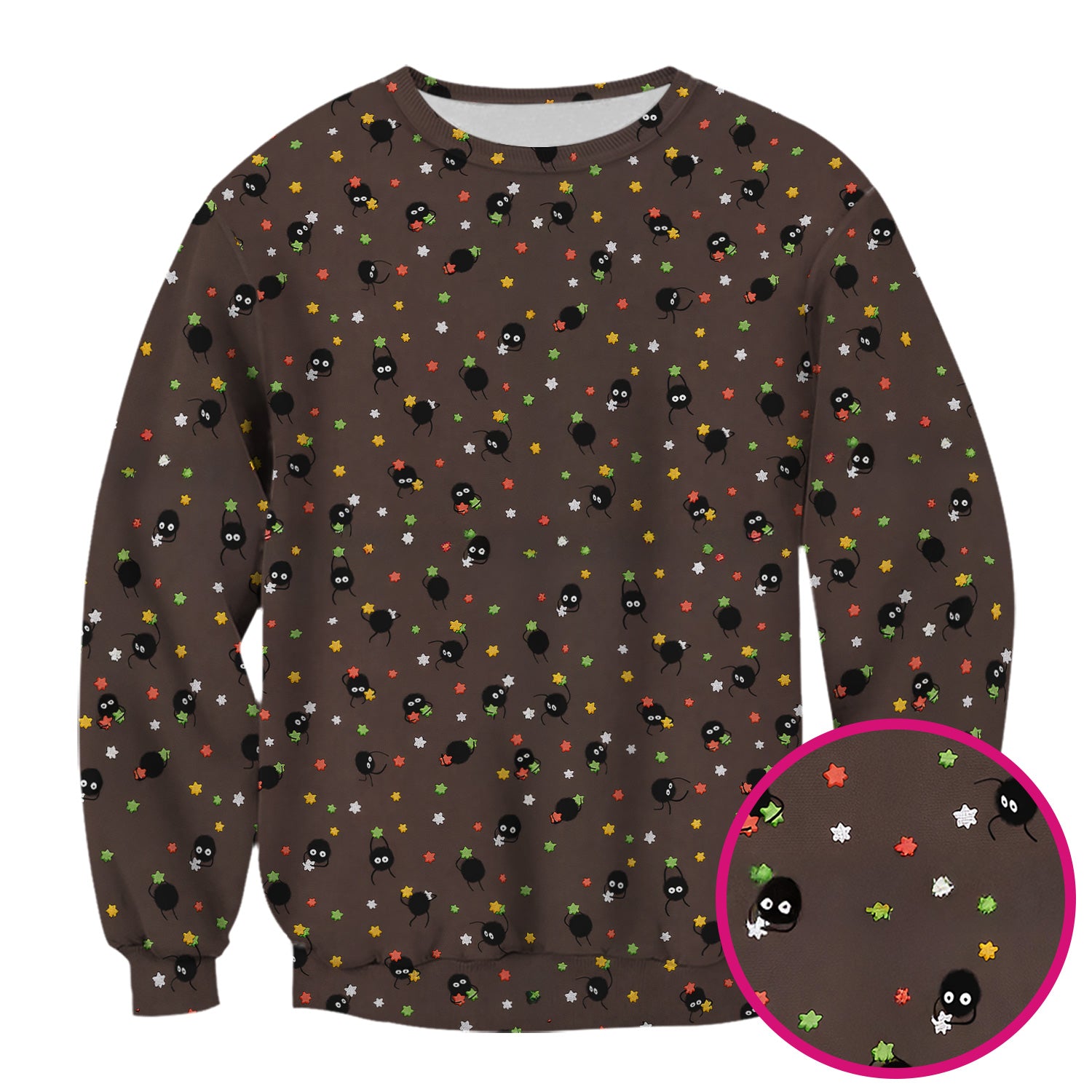 Funny Spider Pattern Pattern Pattern Scrub Top, Cartoon Spider Pattern Nursing Uniform For Women