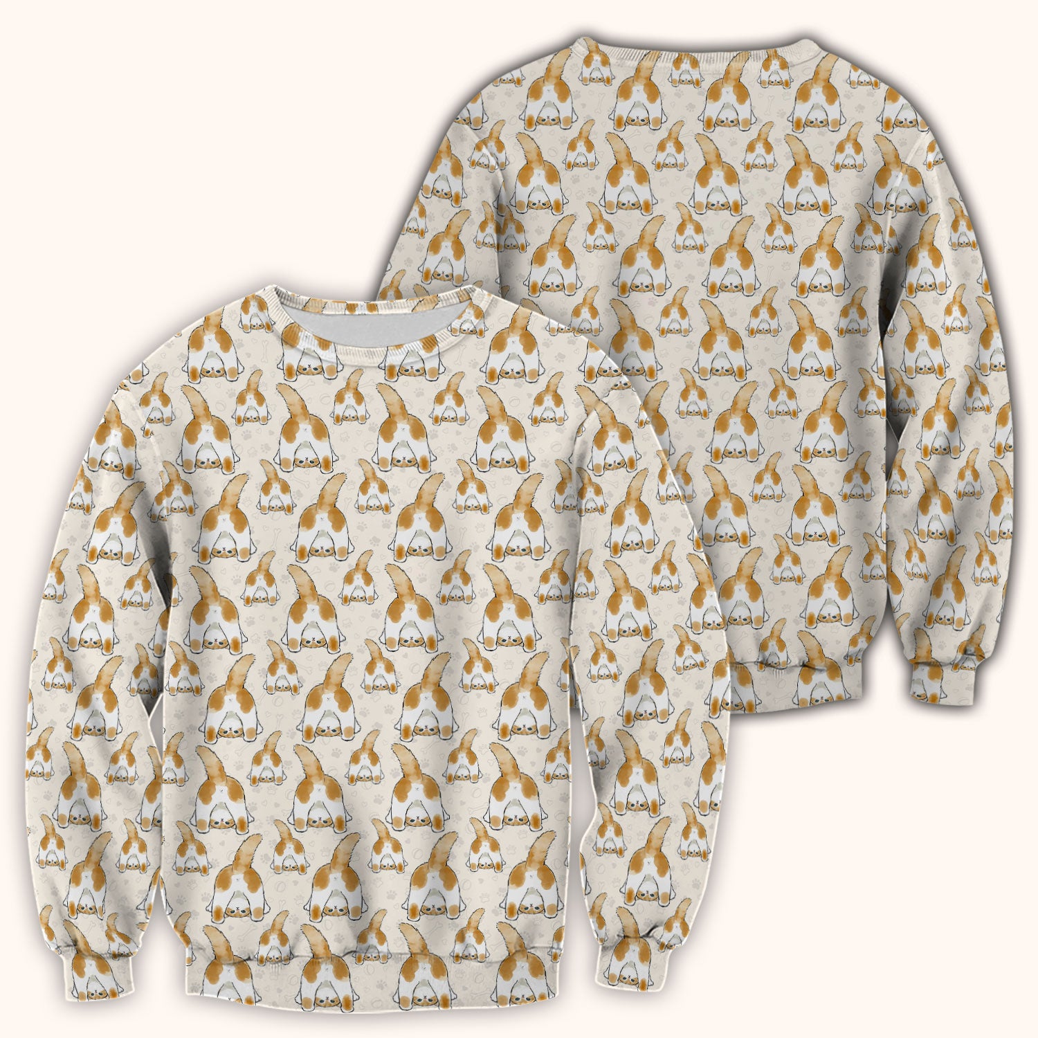 Cute Cat Butt Nurse Scrub Top, Cat Pattern Medical Shirt For Pet Lover, Breathable Fabrics Nursing Uniform