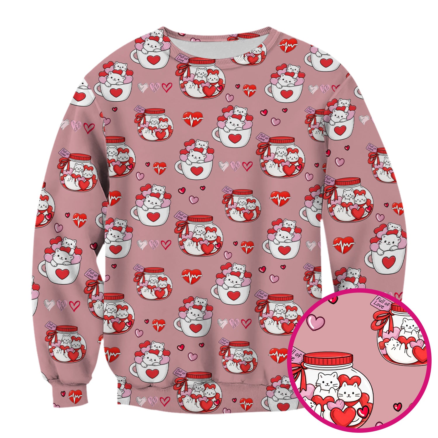 Cute Cat Valentine Nurse Scrub Top, Comfortable Scrubs for Nurses