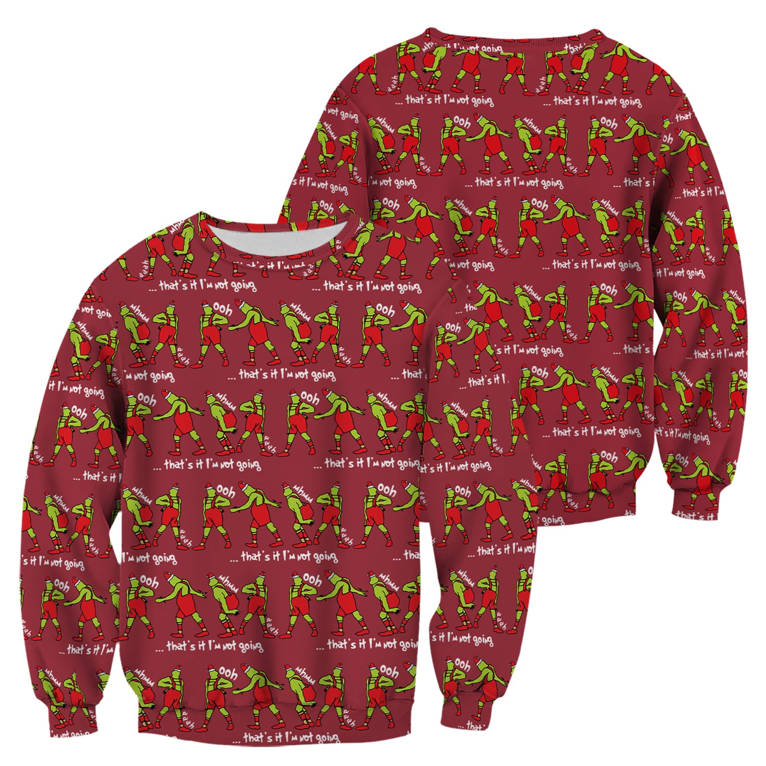 Funny Grinch Nurse Scrub Top - That’s It I’m Not Going RN LPN CNA Gift - Nurse Appreciation Gift