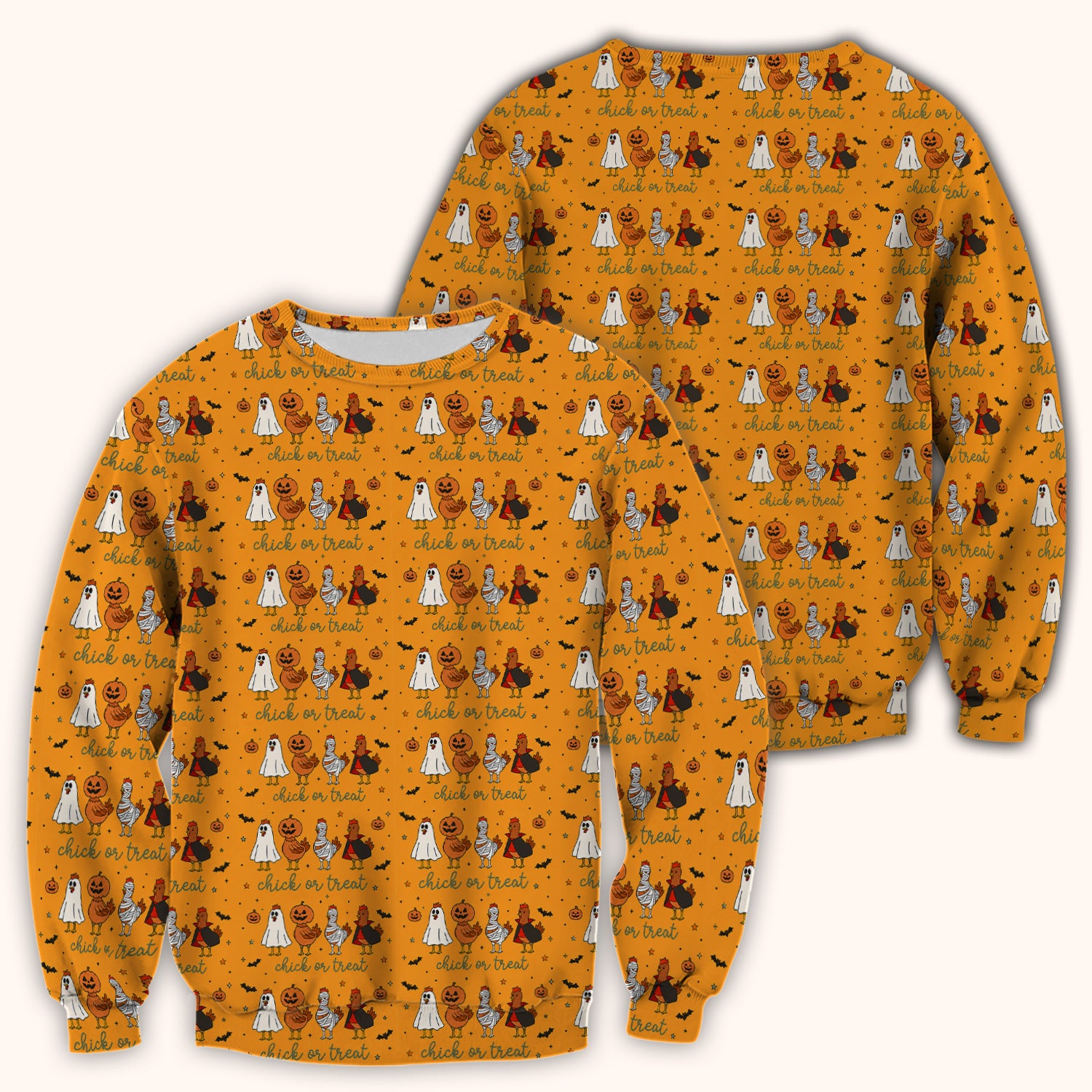 Funny Chick Or Treat Season Scrub Top, Comfortable Scrubs for Nurses