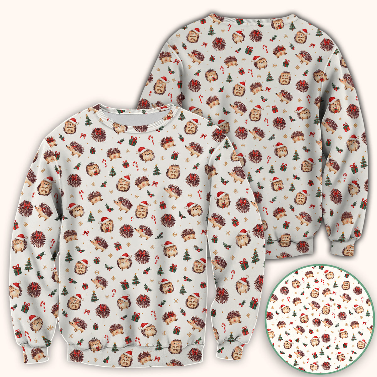 Christmas Hedgehogs And Gifts Scrub Top, Comfortable Scrubs for Nurses