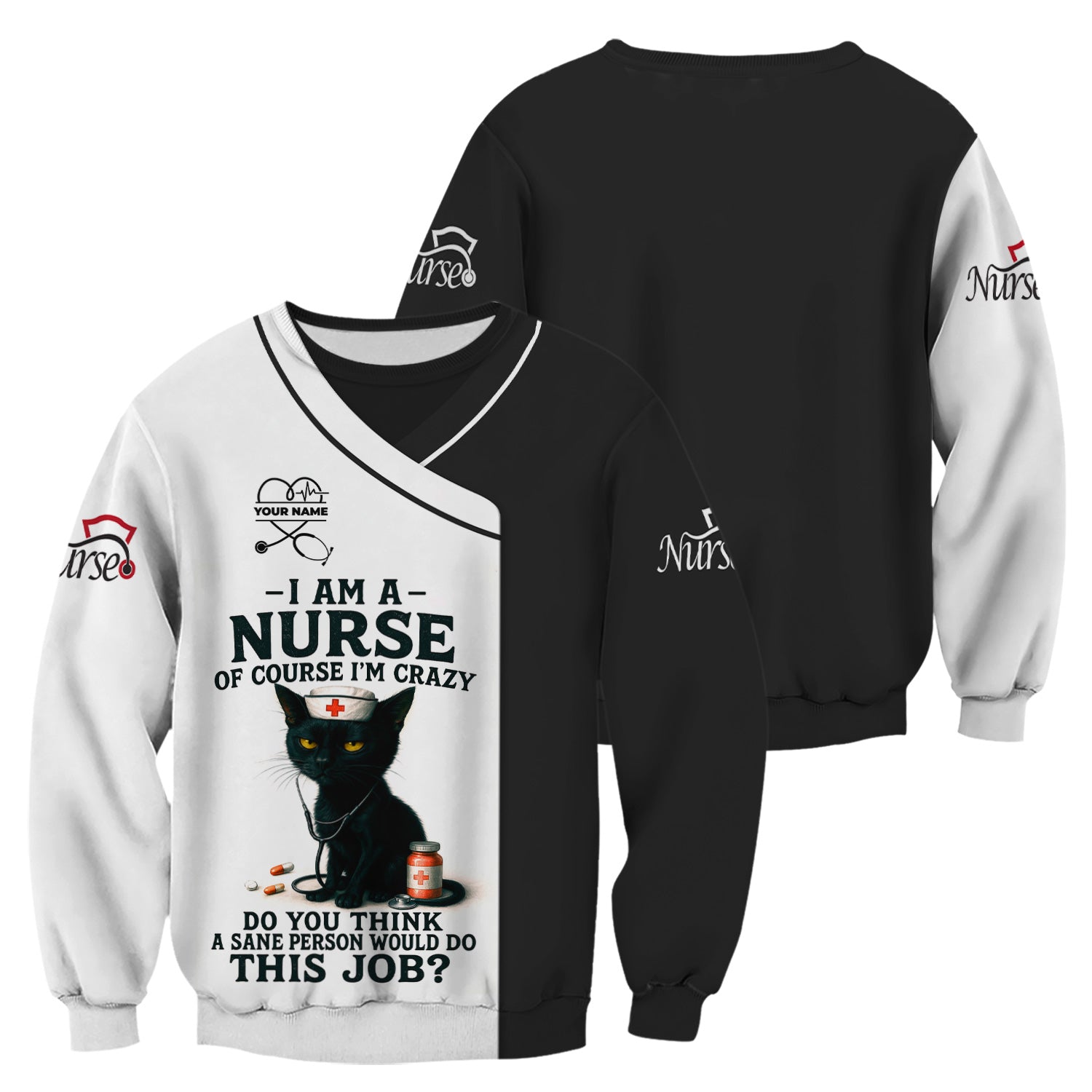 Personalized Funny Nurse T-Shirt - Gift Ideas for Nurses - Women’s CNA Shirts With Custom Name