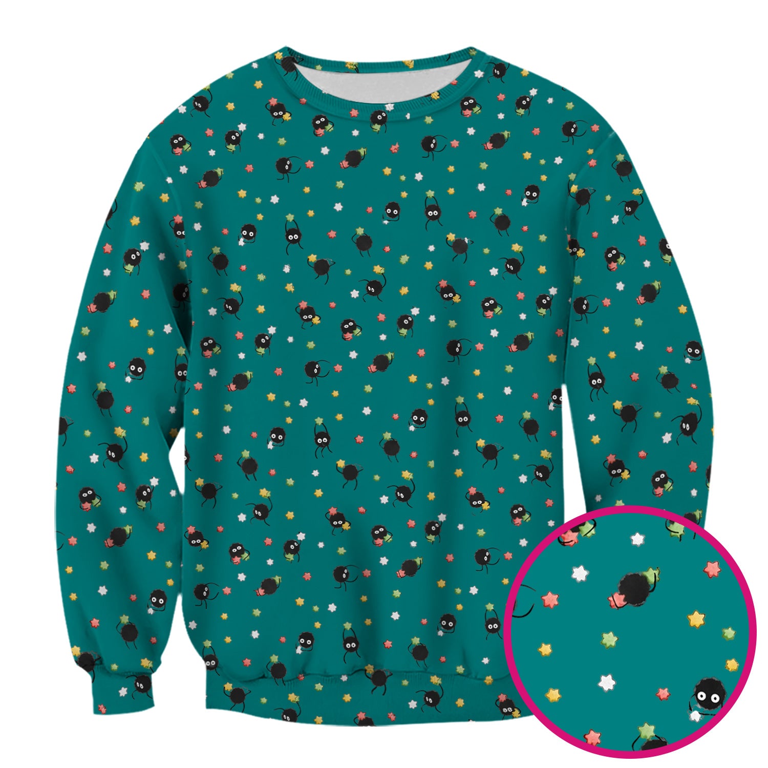 Funny Spider Pattern Pattern Pattern Scrub Top, Cartoon Spider Pattern Nursing Uniform For Women