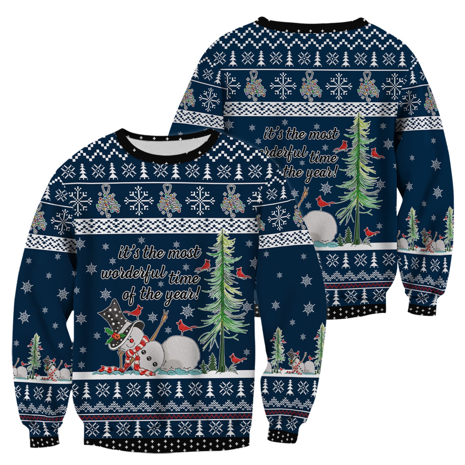 Snowman Christmas Scrub Top, Funny Holiday Nurse Shirt, It's The Most Wonderful Time Of The Year Uniform FOr Nursing