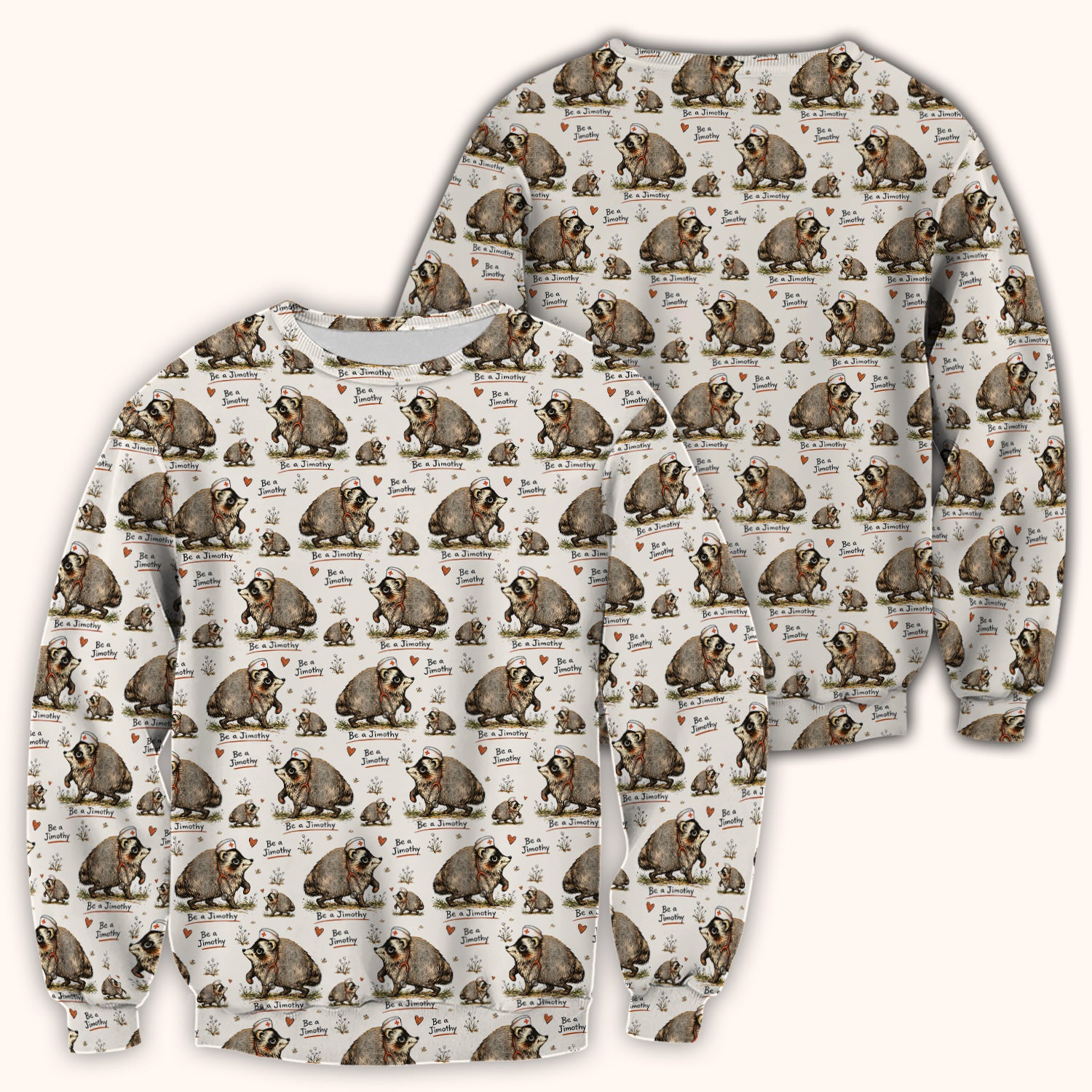 Funny Be A Jimothy Opossum Nurse Scrub Top, Comfortable Scrubs for Nurses