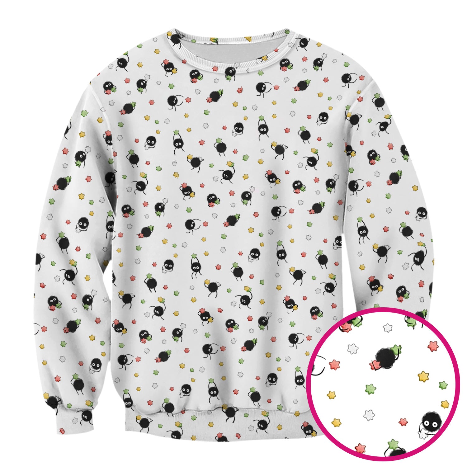 Funny Spider Pattern Pattern Pattern Scrub Top, Cartoon Spider Pattern Nursing Uniform For Women