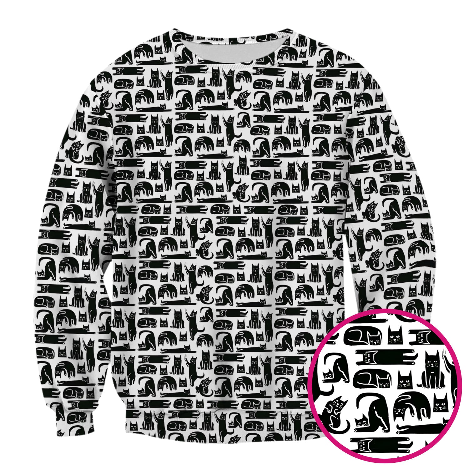 Cute Funny Cat Poses Print Scrub Top, Comfortable Scrubs for Nurses