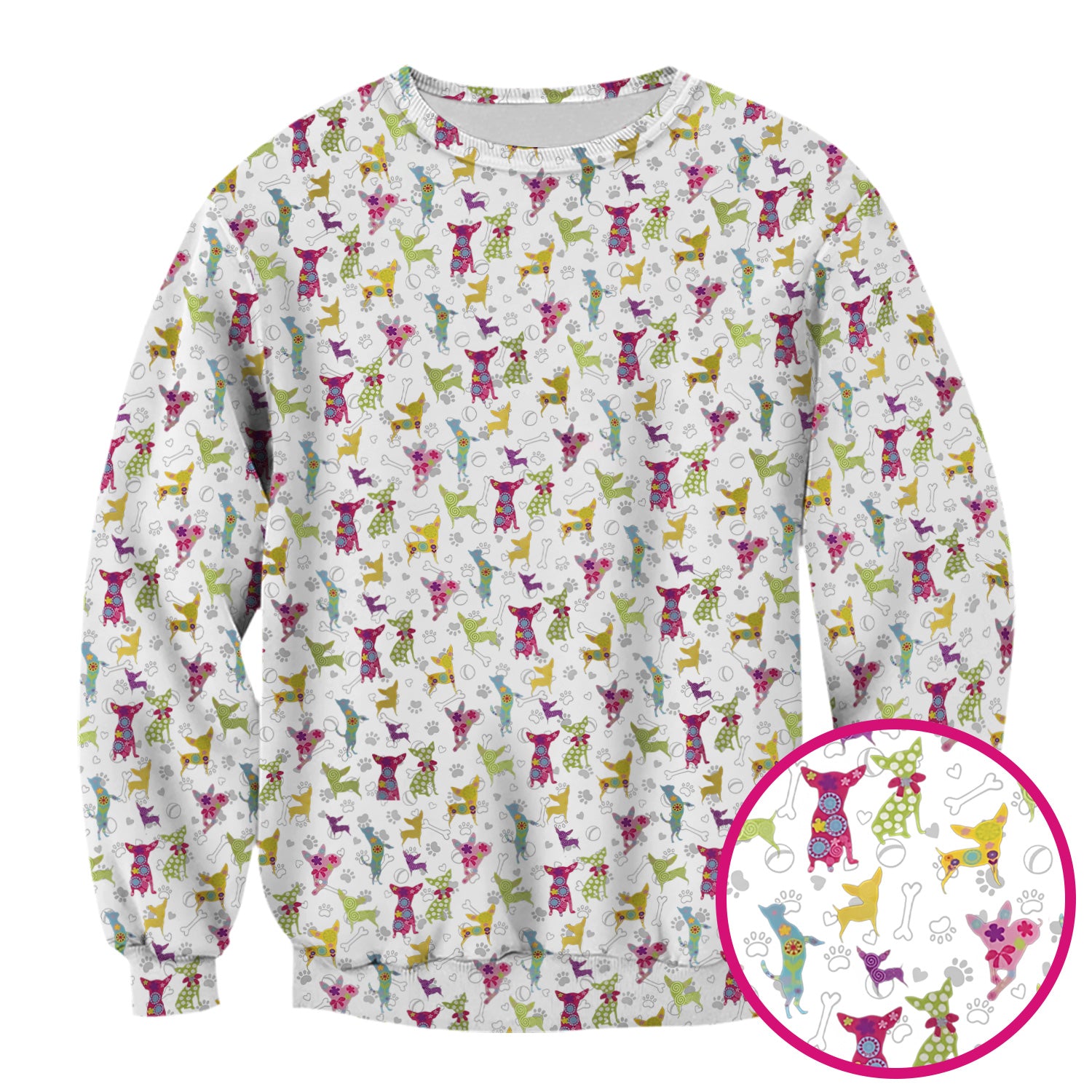 Colorful Playful Dog Print Nurse Scrub Top, Comfortable Scrubs for Nurses