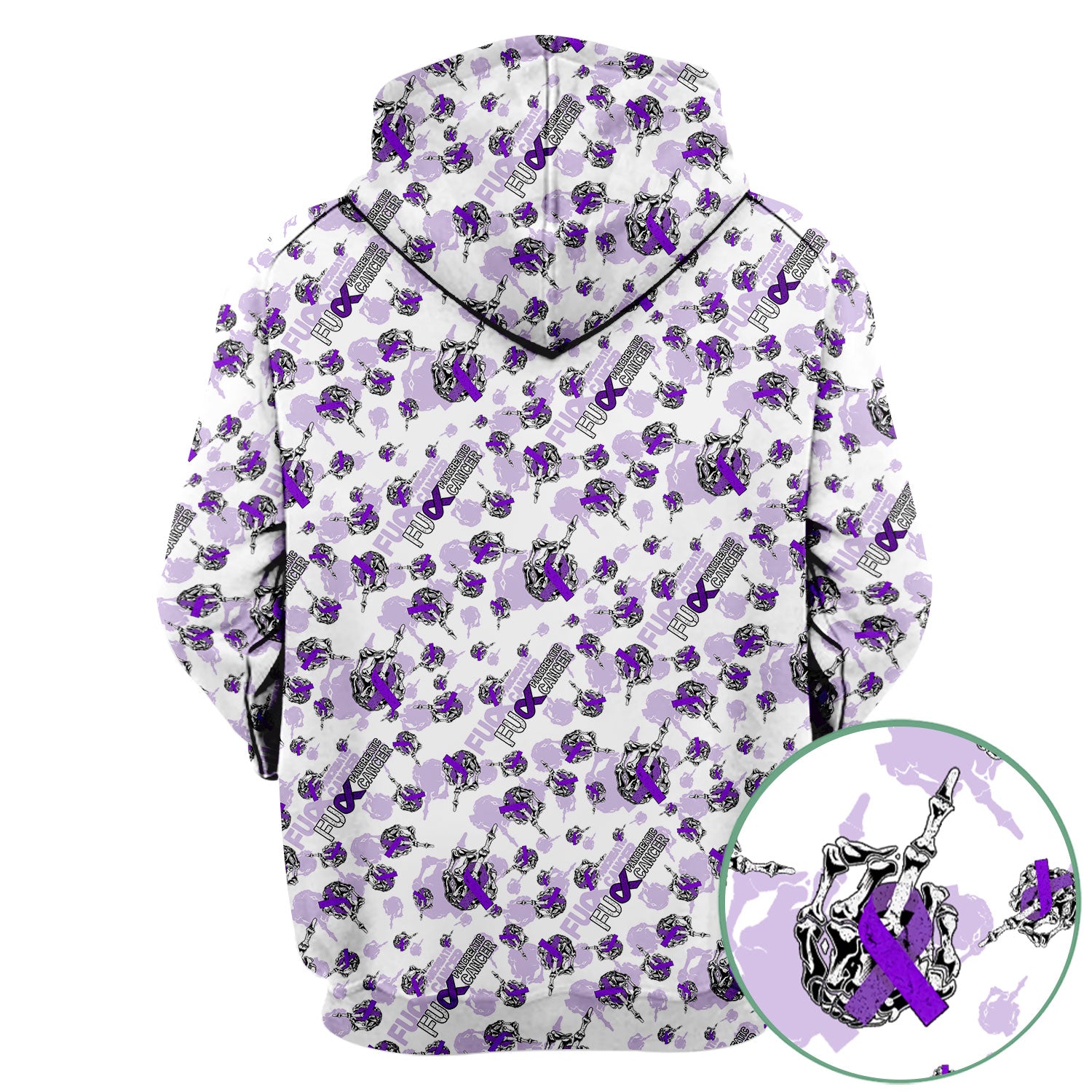 Fuck Pancreatic Cancer Scrub Top - Purple Ribbon Awareness Nurse Shirt - Bold Medical Uniform Gift for Cancer Support Fighters