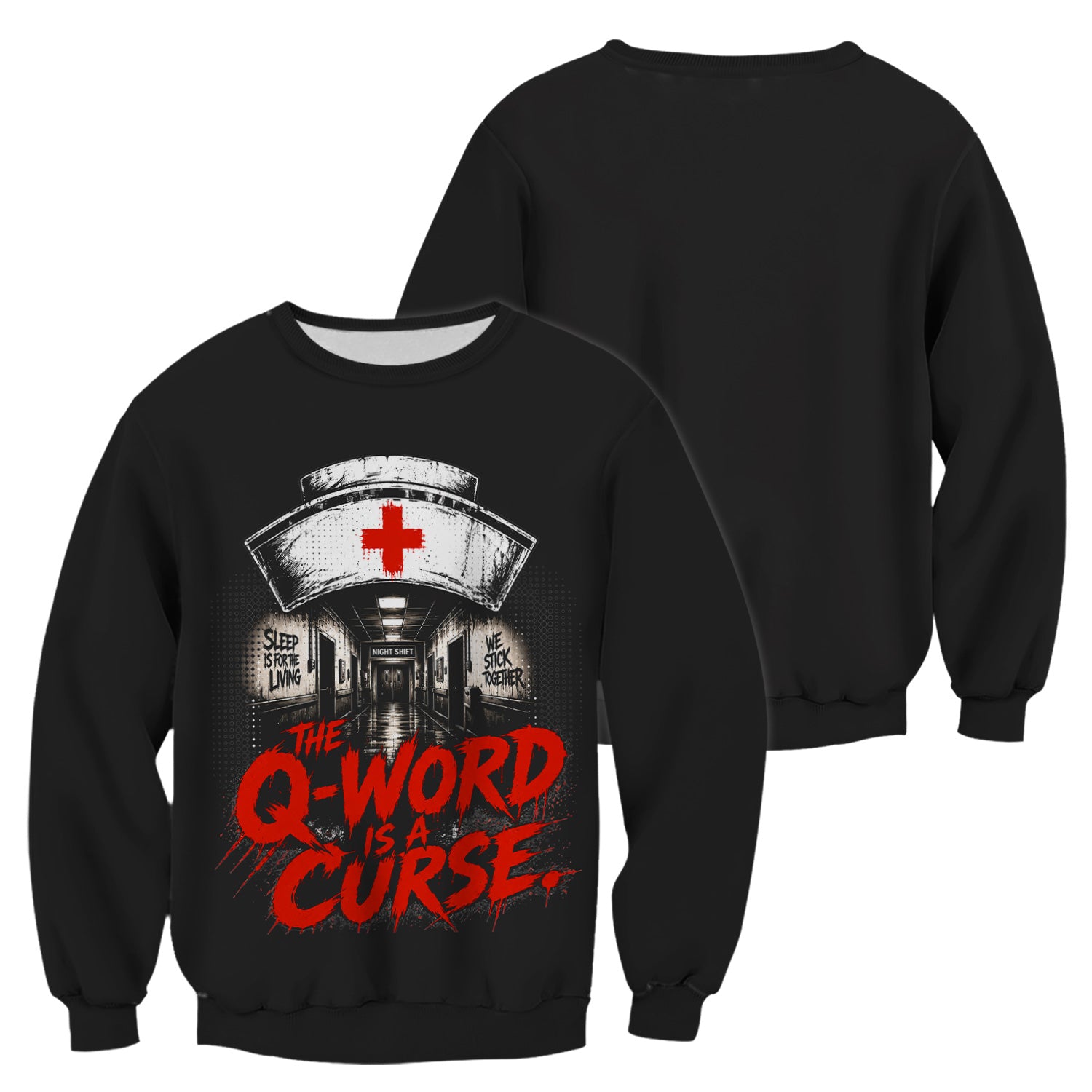 Funny Q-Word Is A Curse T-Shirt, Emergency Room Nurse Tee for ER Nurses