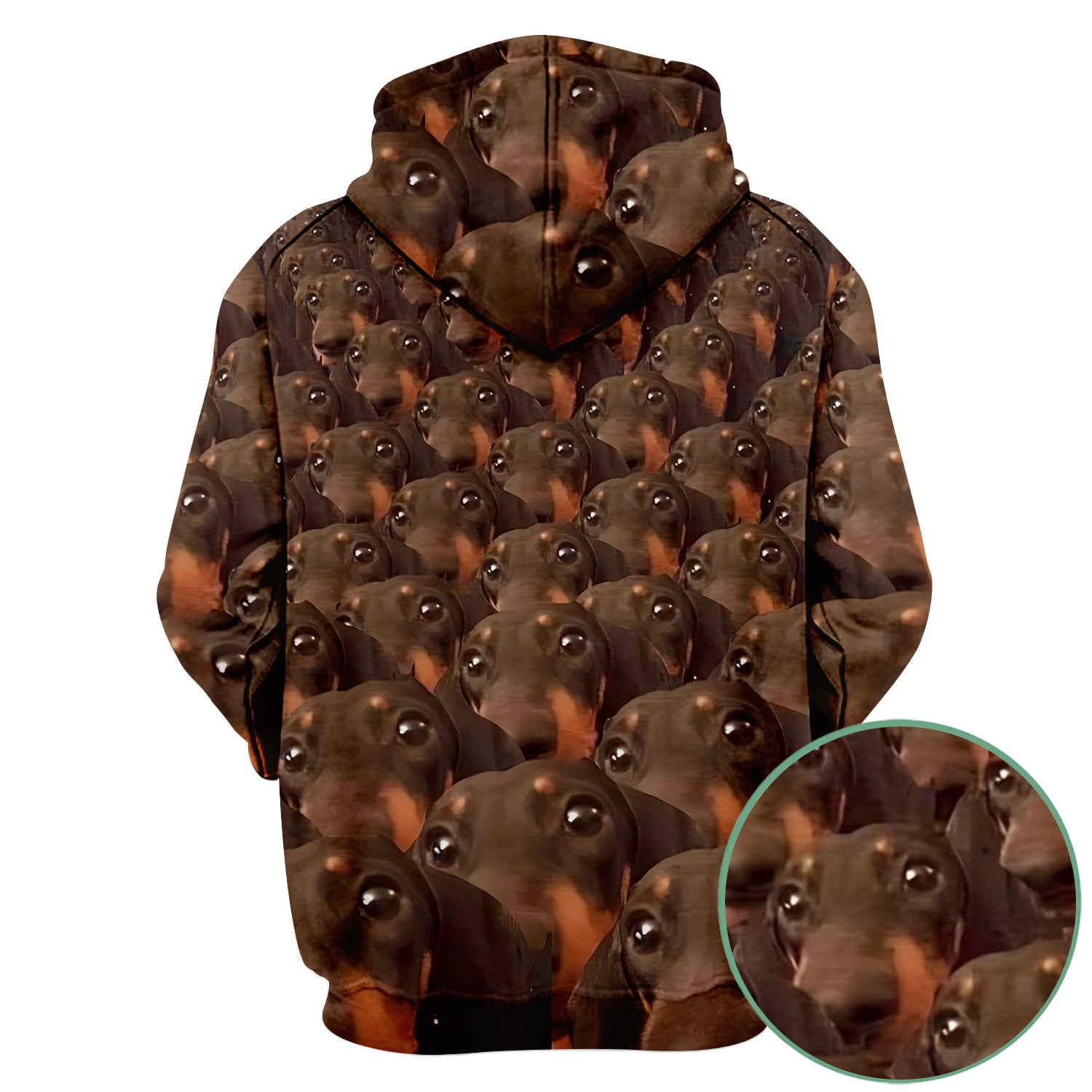 Funny Dachshund Scrub Shirt - Dog Face Print Scrub Top for Women Men - Cute Animal Scrubs Gift for Nurse, CNA, RN, Doctor