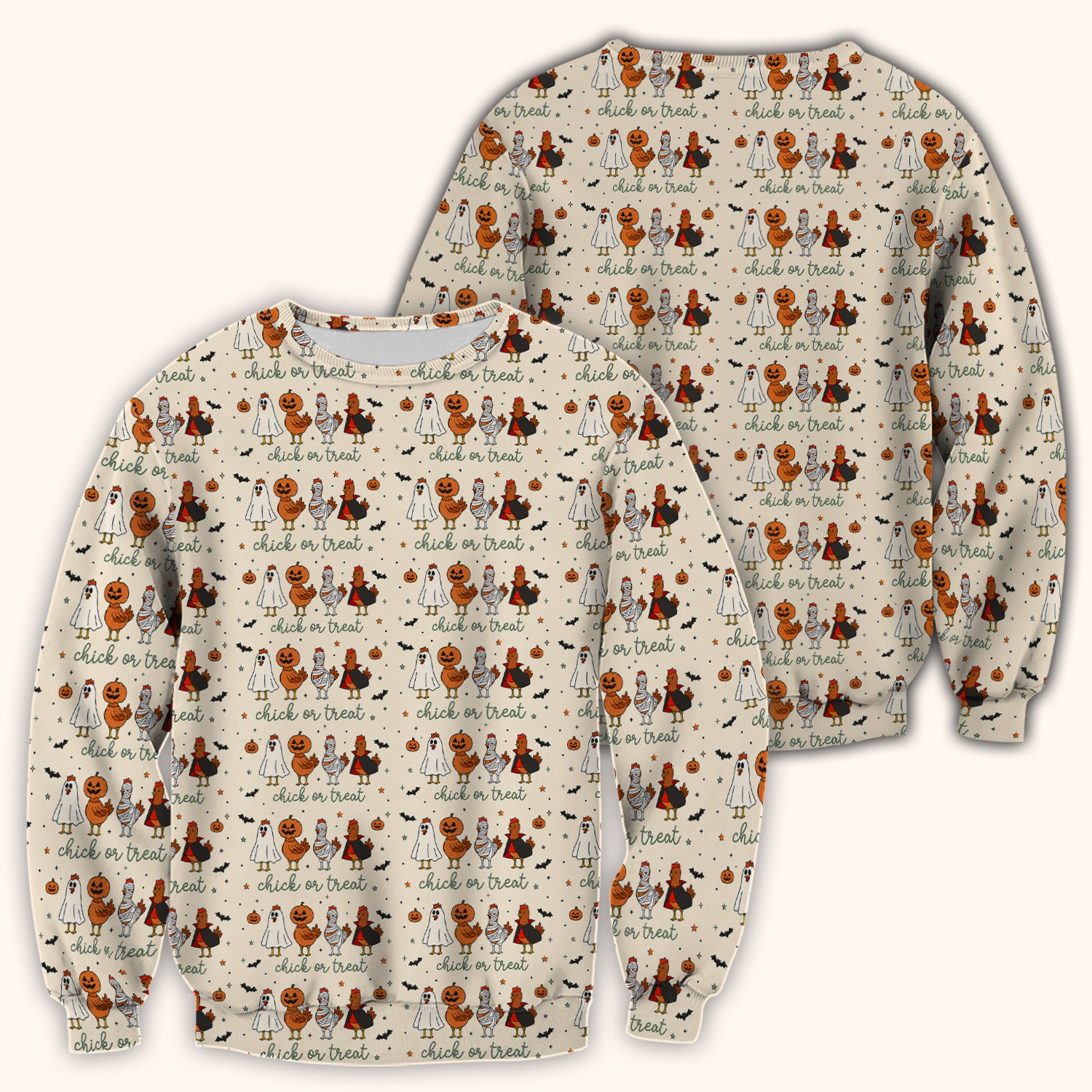 Funny Chick Or Treat Season Scrub Top, Comfortable Scrubs for Nurses