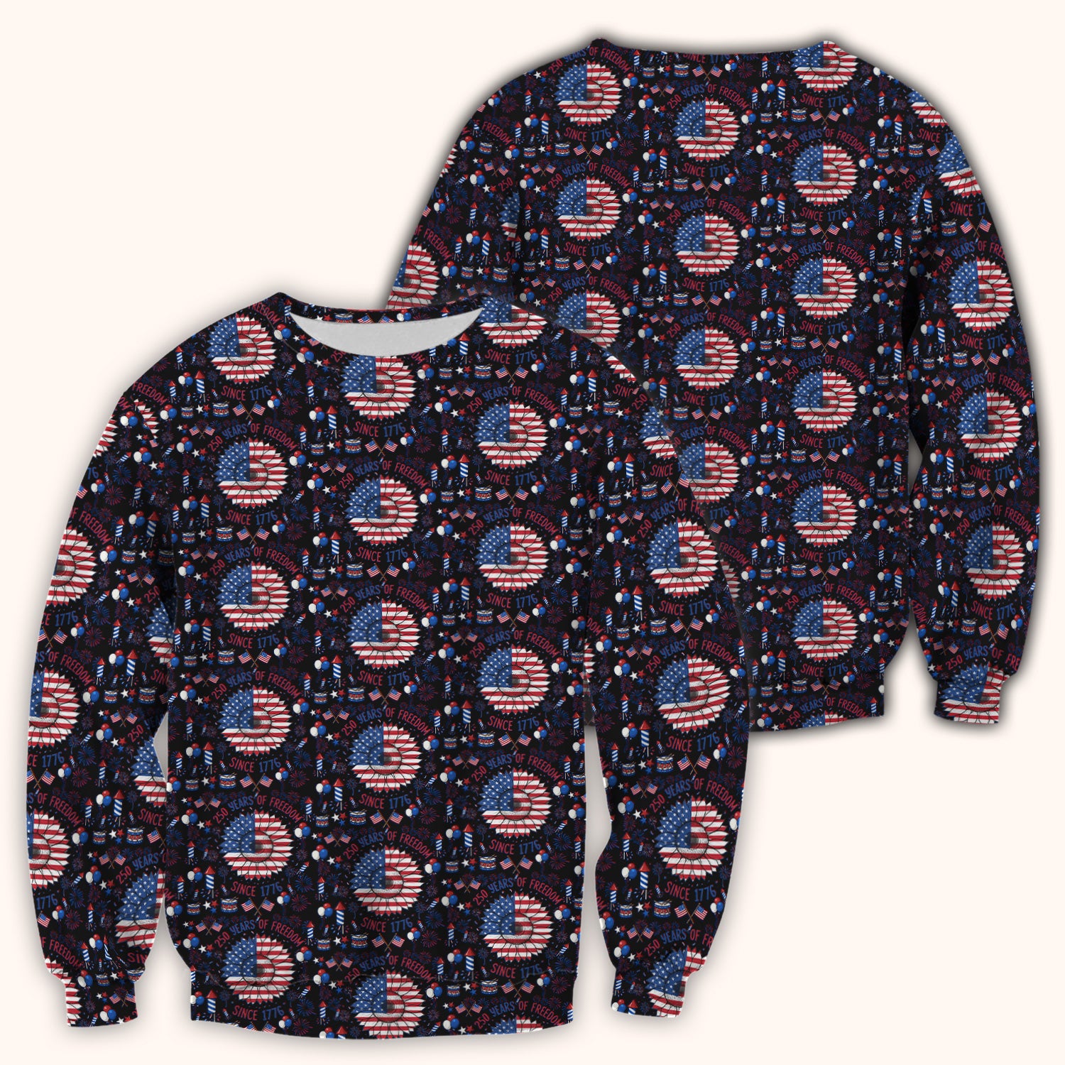 Festive Patriotic Sunflower American Flag Fireworks Pattern Scrub Top, Comfortable Scrubs for Nurses