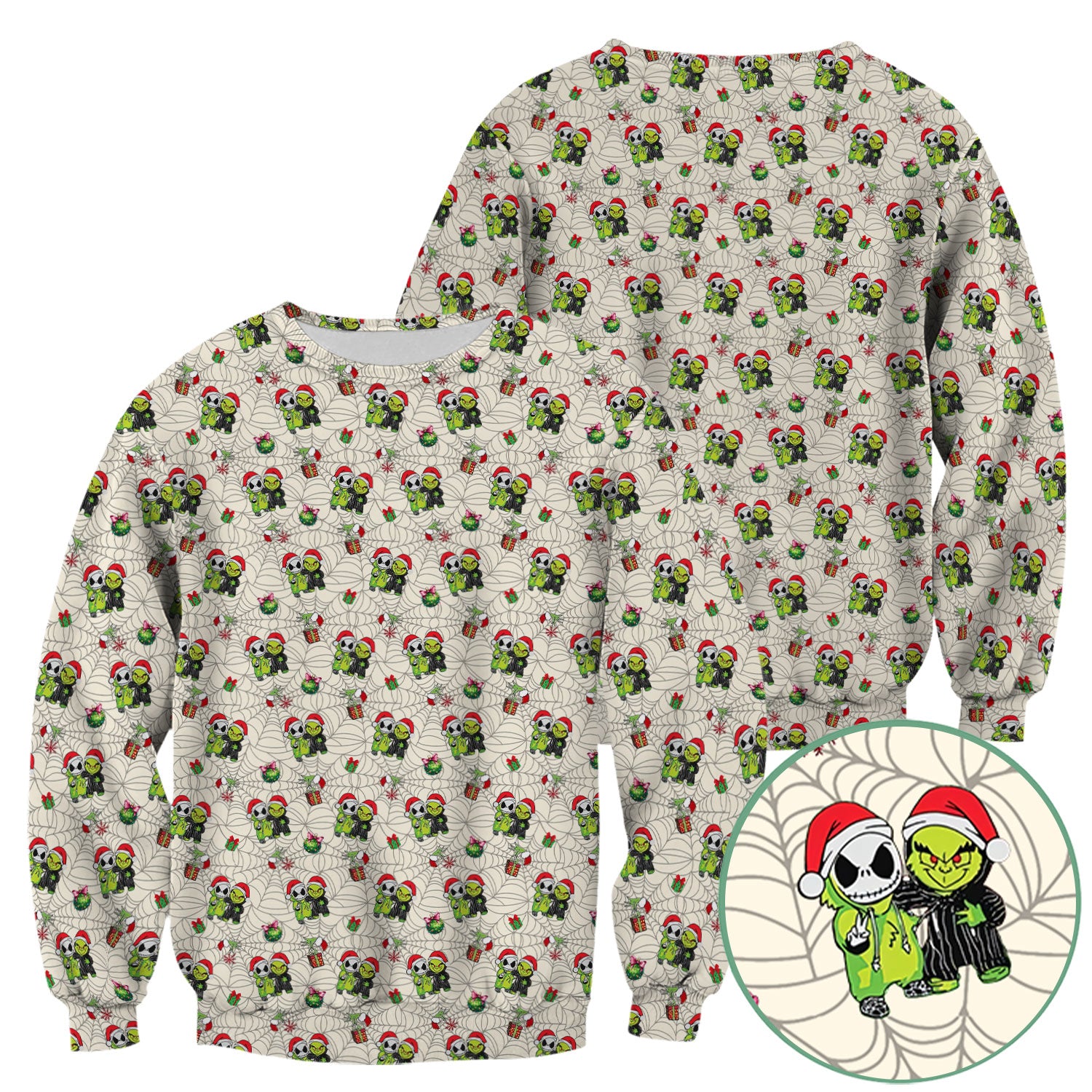 Festive Grinch Halloween Scrub Top - Merry Grinchmas Holiday Shirt for Nurses - Funny Christmas Gift for RN LPN CNA