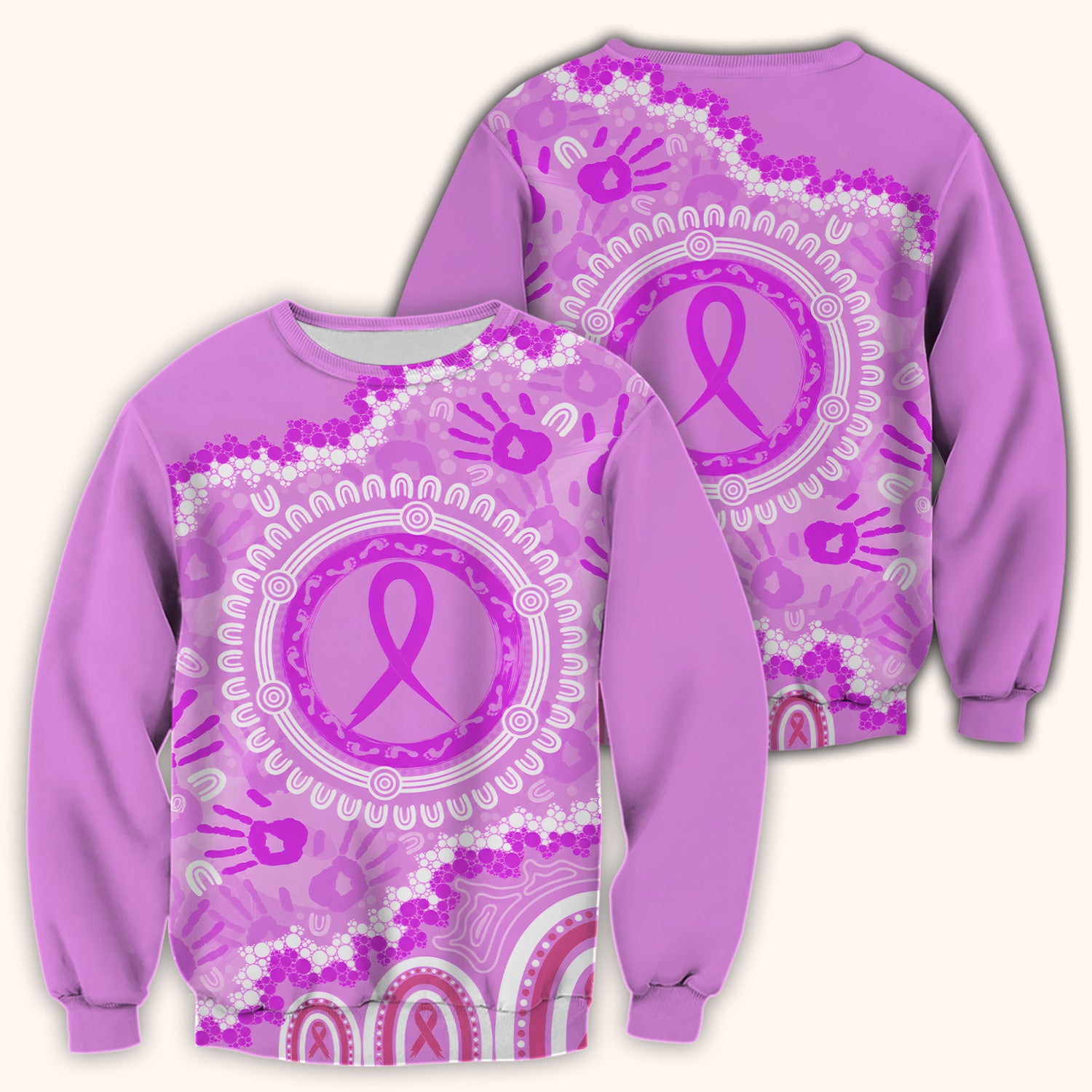 Meaningful Pink Ribbon Scrub Top, Comfortable Scrubs for Nurses