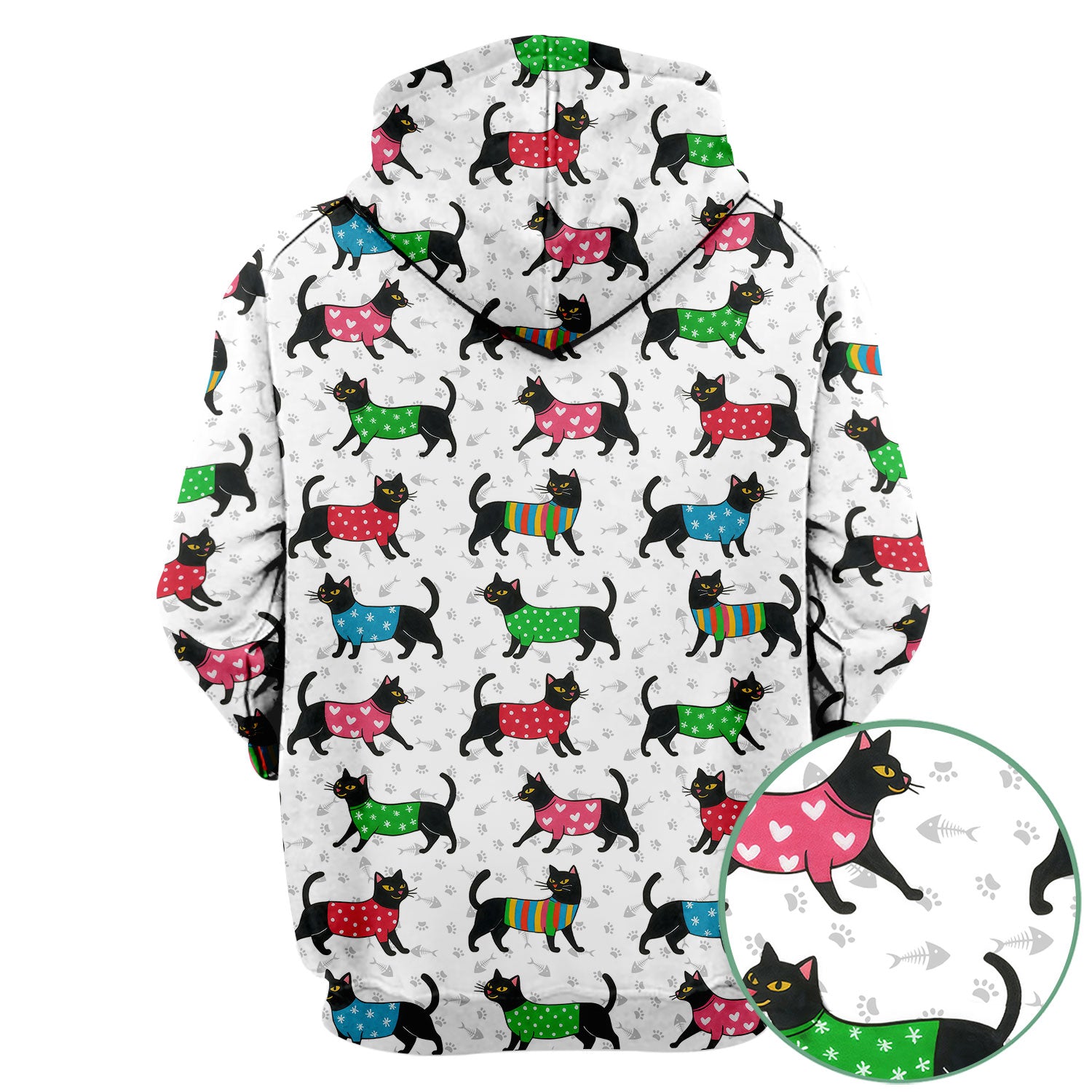 Cute Cat Scrub Top - Black Kitty Print Nurse Shirt - Fun Animal Medical Scrubs Gift for Women CNA RN Doctor