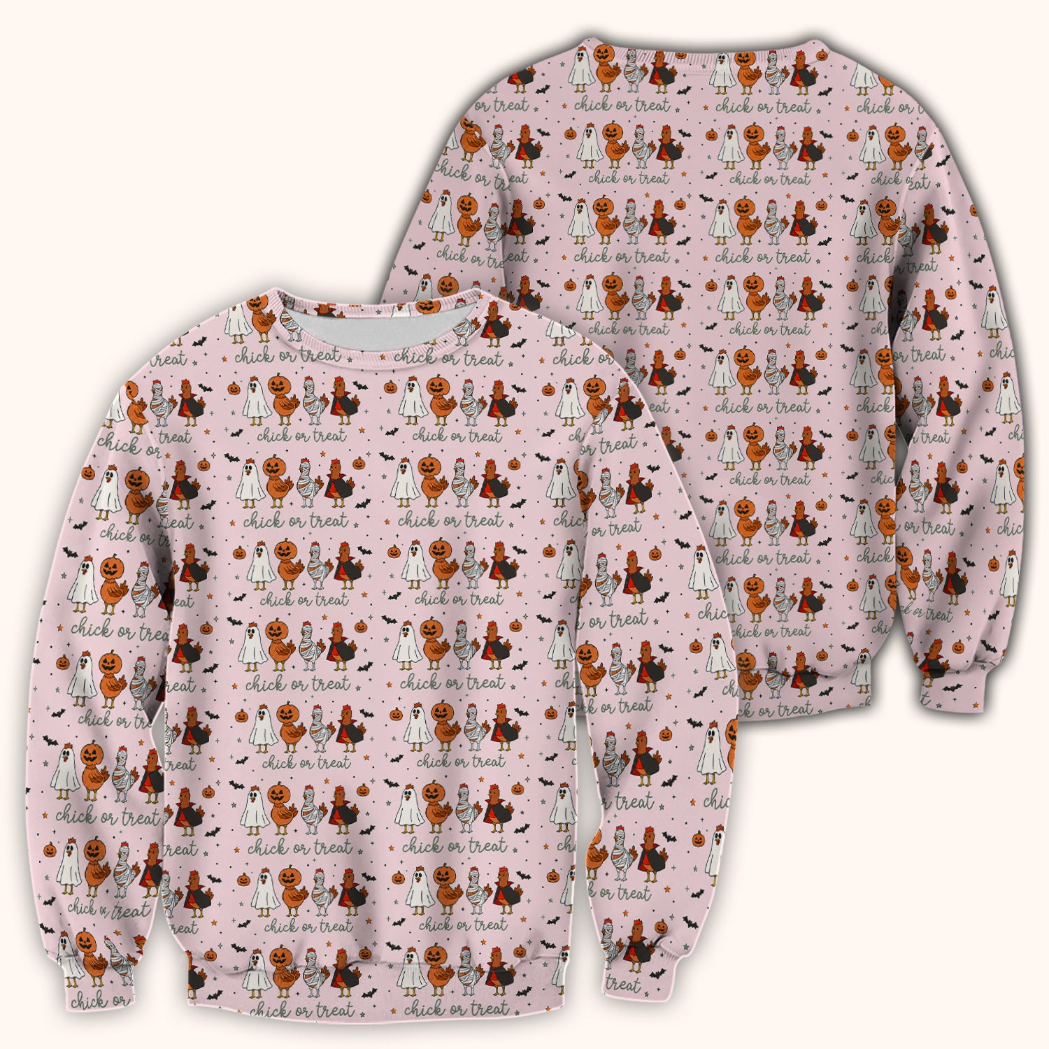 Funny Chick Or Treat Season Scrub Top, Comfortable Scrubs for Nurses