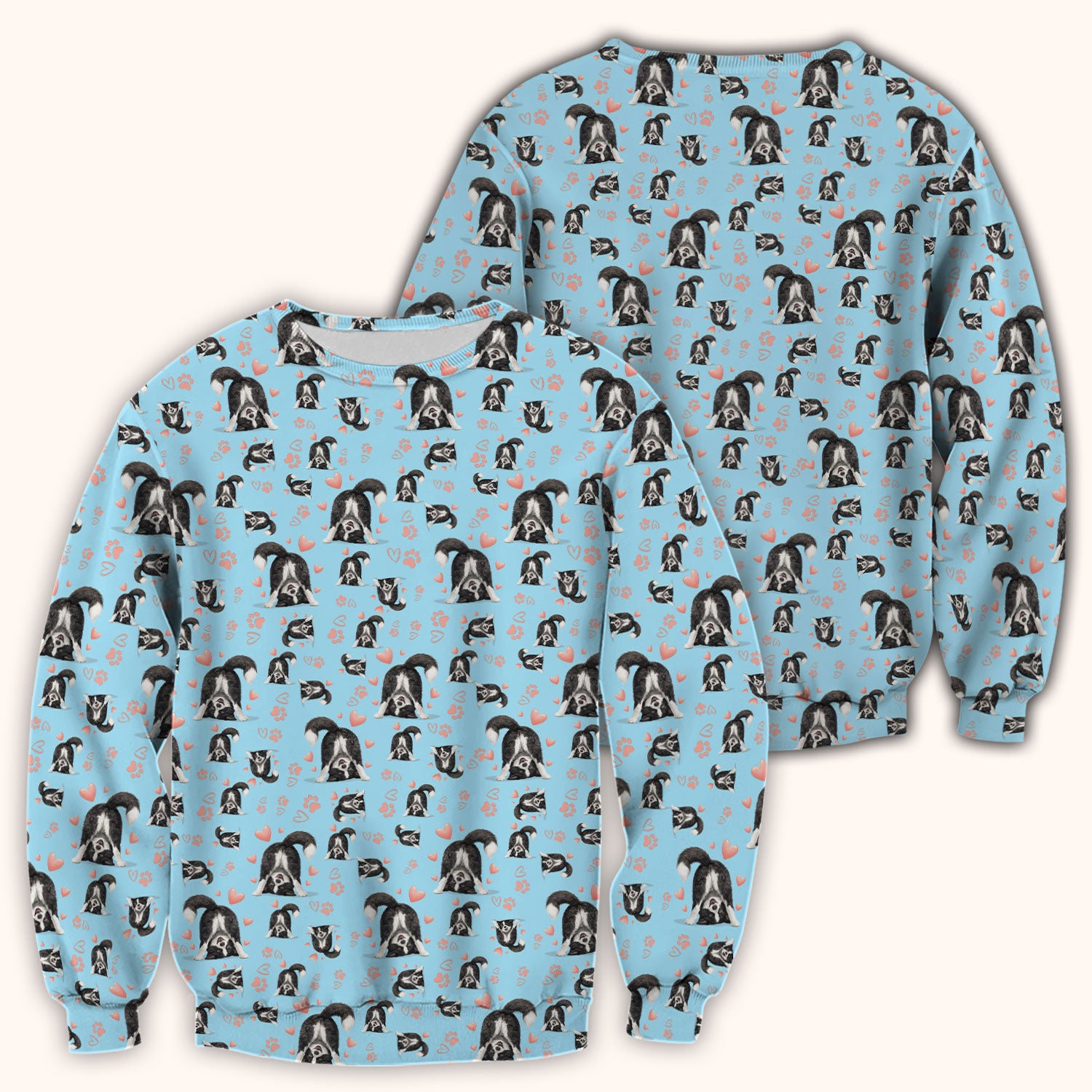 Cute Puppy Heart Medical Pattern Scrub Top, Comfortable Scrubs for Nurses