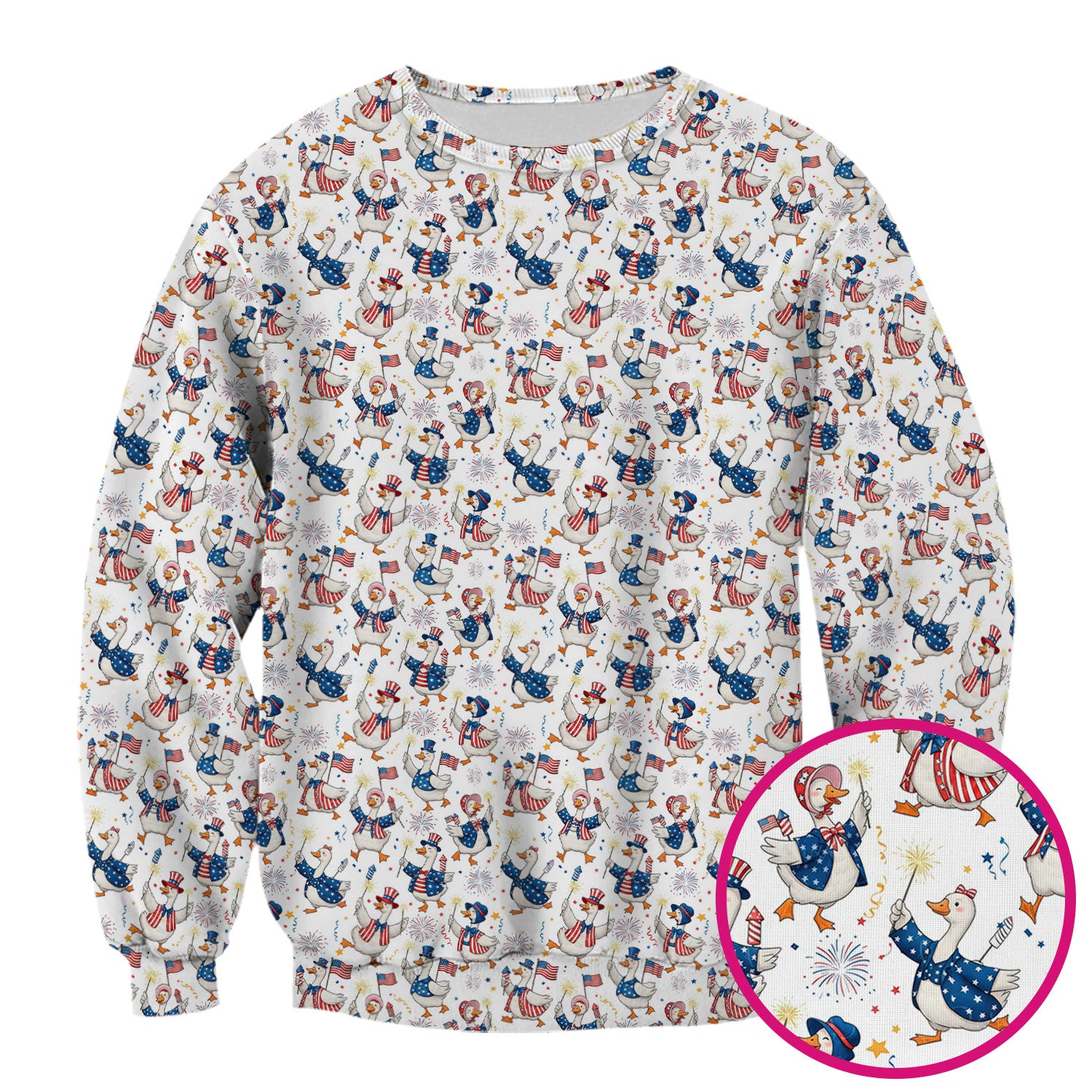 Goose America Medical Print Scrub Top, Breathable Fabrics Nursing Uniform