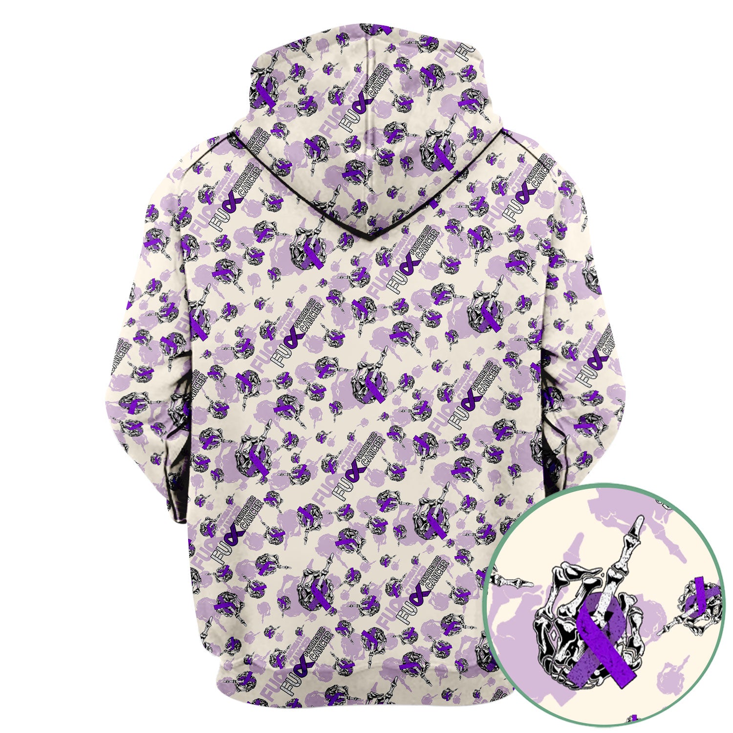 Pancreatic Cancer Awareness Scrub Top - Fuck Cancer Purple Ribbon Nurse Shirt - Strong Gift Idea for Survivors, Fighters & Supporters