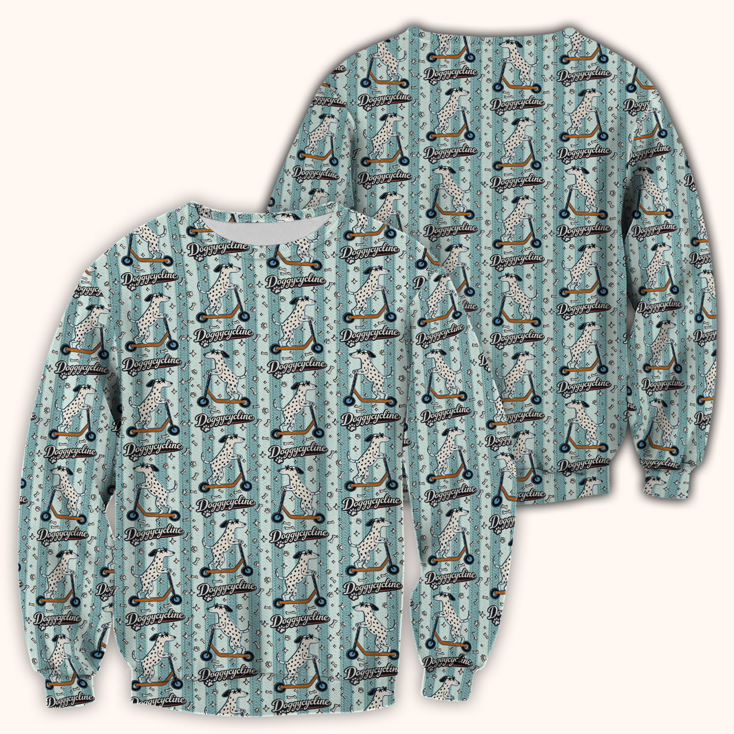 Veterinary Dalmatian Dog Pattern Scrub Top, Comfortable Scrubs for Nurses