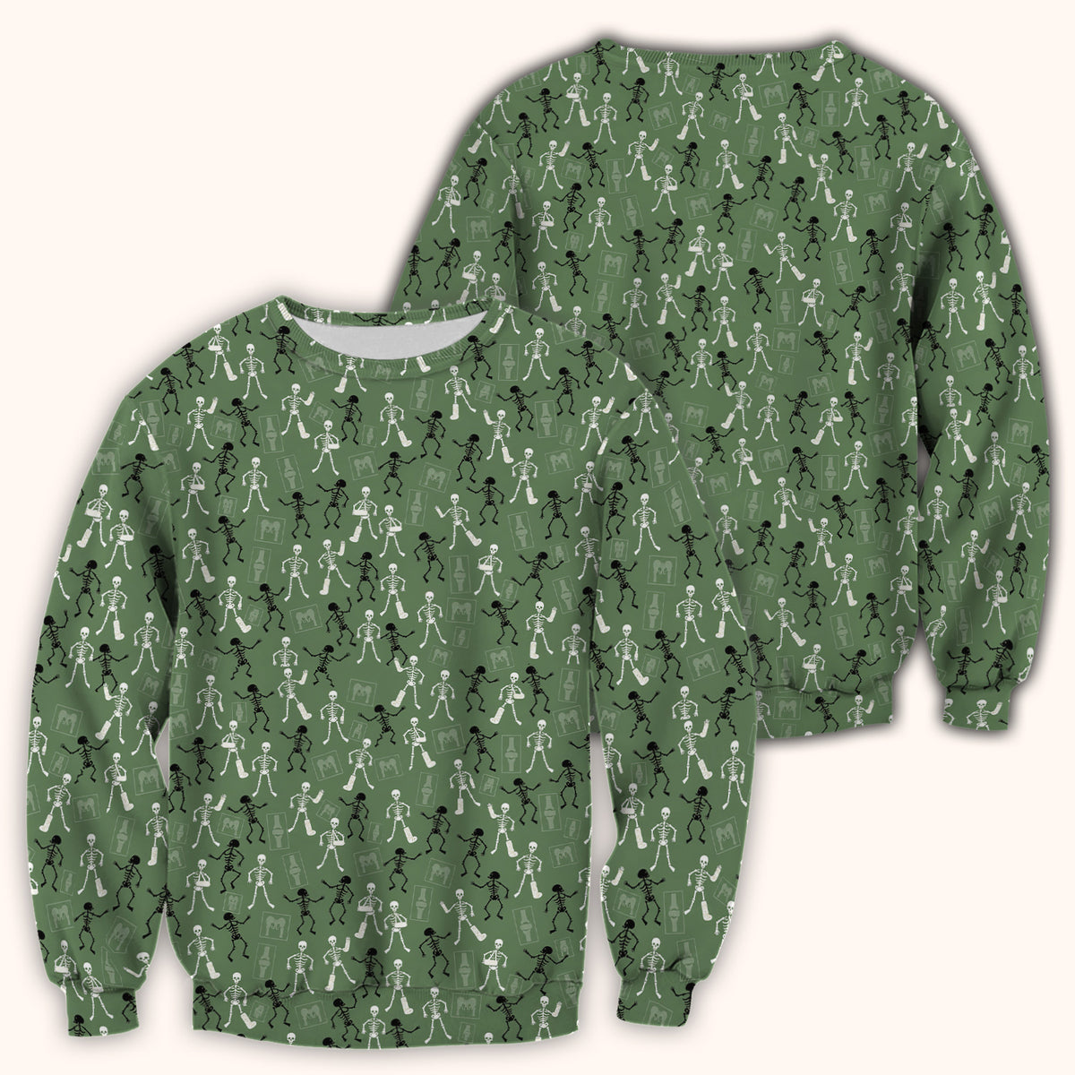 Halloween Orthopedic Skeleton Scrub Top, Comfortable Scrubs for Orthopedic Nurses