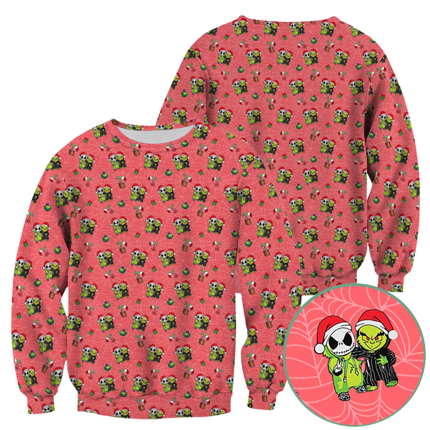 Festive Grinch Halloween Scrub Top - Merry Grinchmas Holiday Shirt for Nurses - Funny Christmas Gift for RN LPN CNA